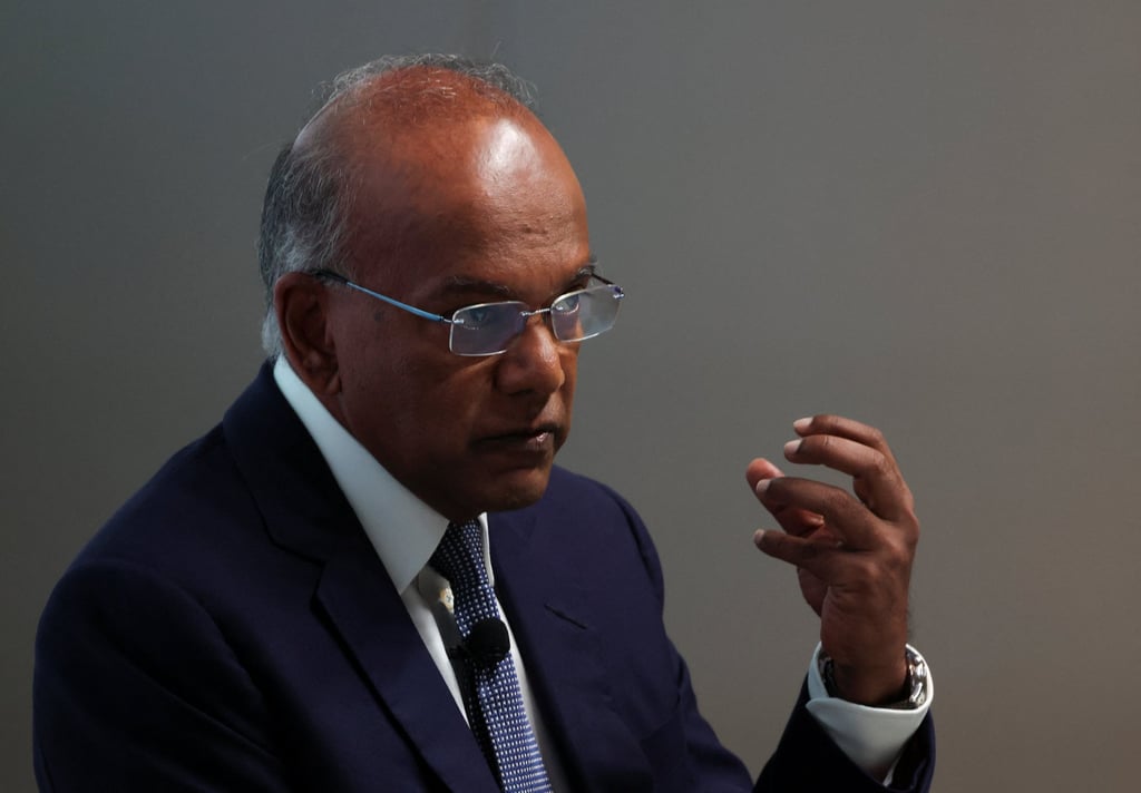 Coordinating Minister for National Security K Shanmugam has been promoted to senior minister. Photo: Reuters