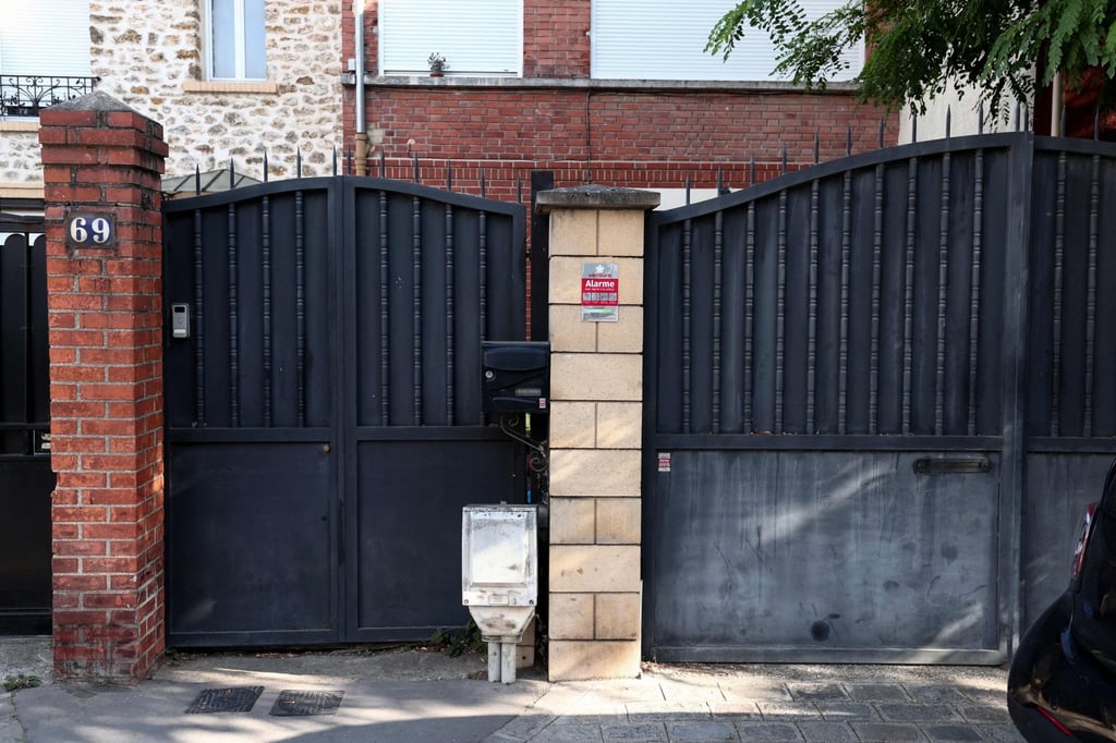 The homne of model agent Daniel Siad in Colombes, near Paris, is seen on Wednesday. Photo: AFP