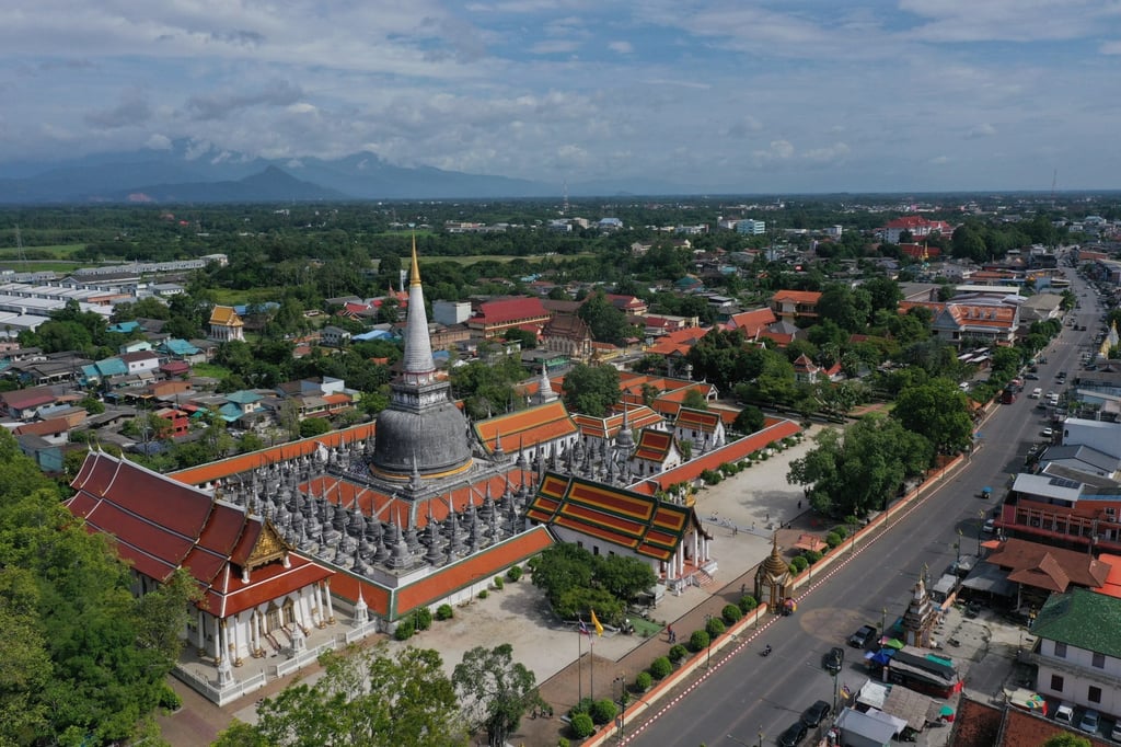 A view of Wat Phra Mahathat Woramahawihan, a 13th century Buddhist temple in Nakhon Si Thammarat city, Thailand, on July 4. Photo: AP