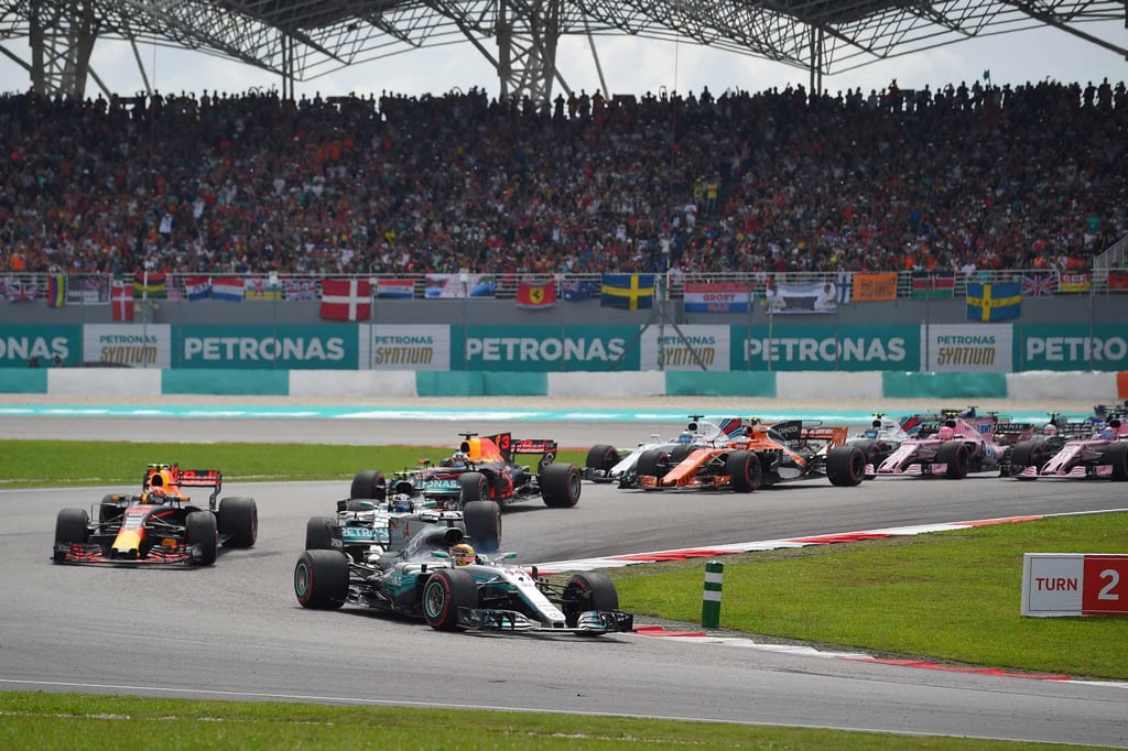 Drivers during the Formula One Malaysia Grand Prix in Sepang on October 1, 2017. Photo: AFP