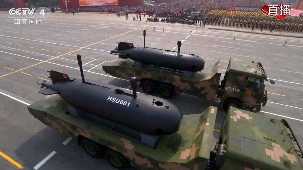 Analysts say no single technology has yet provided a complete answer to the problem of defending against underwater drones. Photo: CCTV