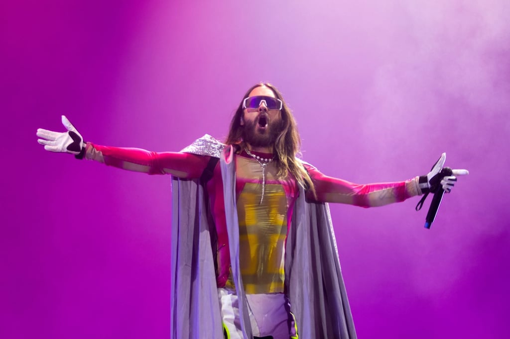 Jared Leto, of Thirty Seconds to Mars, performs at a music festival in Mexico City in November 2023. Photo: AP