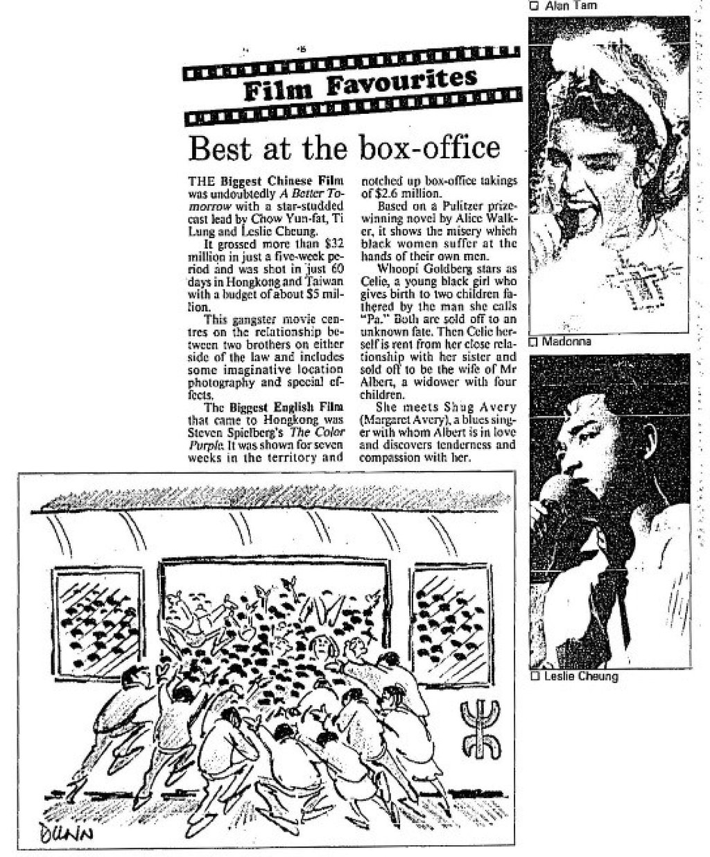 Clipping from SCMP’s December 28, 1986 issue. Photo: SCMP