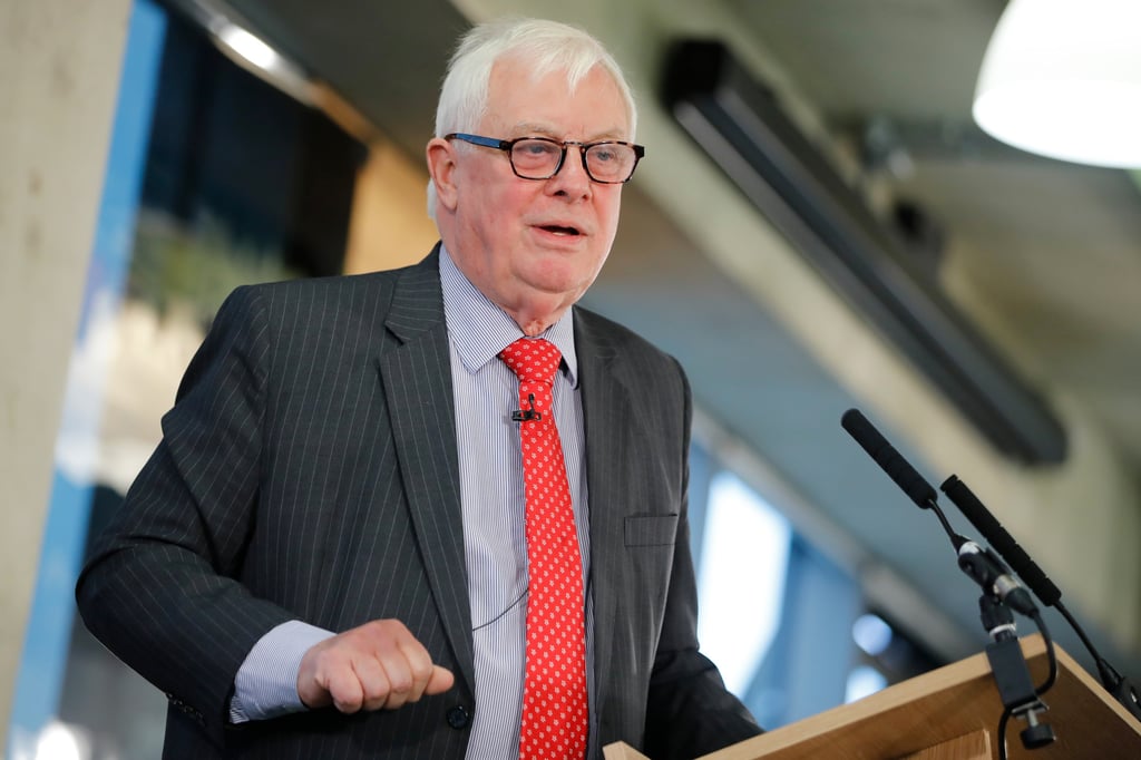 Chris Patten speaks at an event in London in 2019. The former Hong Kong governor wrote to the government about the case. Photo: AFP