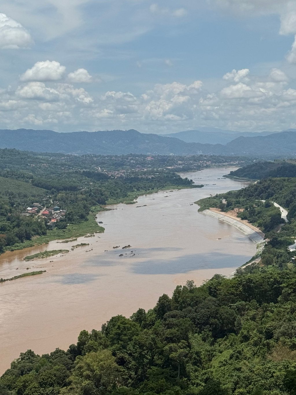 The Mekong River as seen from the intersection of Laos, Myanmar and Thailand. Photo: Rivers and Rights