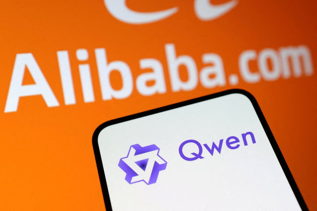 The Qwen and Alibaba logos are seen in this illustration taken January 29, 2025. Photo: Reuters