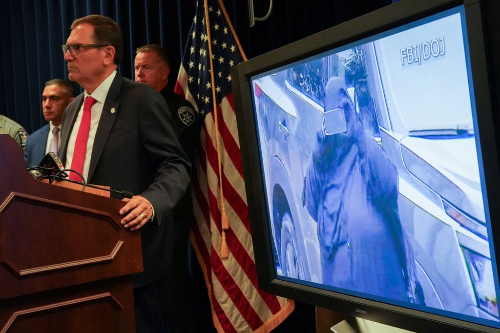 First Assistant US Attorney John Sarcone III speaks during a press conference in Albany on Thursday to announce the arrest of a woman accused of plotting to attack the New York State Capitol building. Photo: Reuters