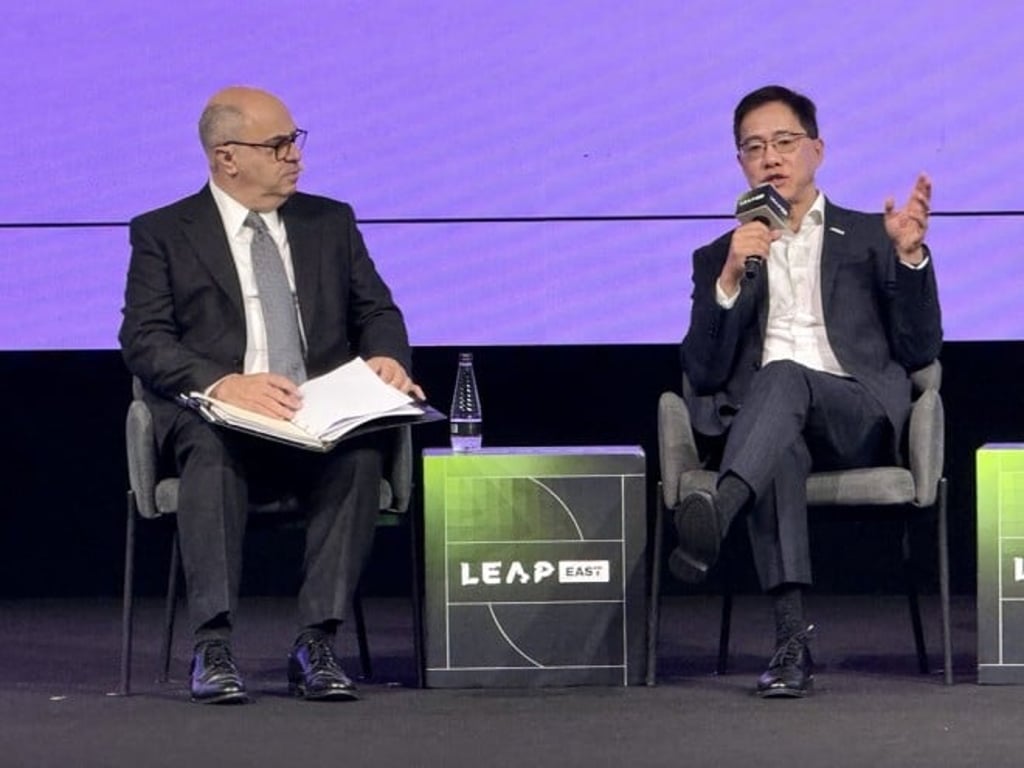 Ir Dr Ted Suen (right), CEO of ASTRI, says the institute’s participation at LEAP East reflects Hong Kong’s role in building technological links with the Middle East.