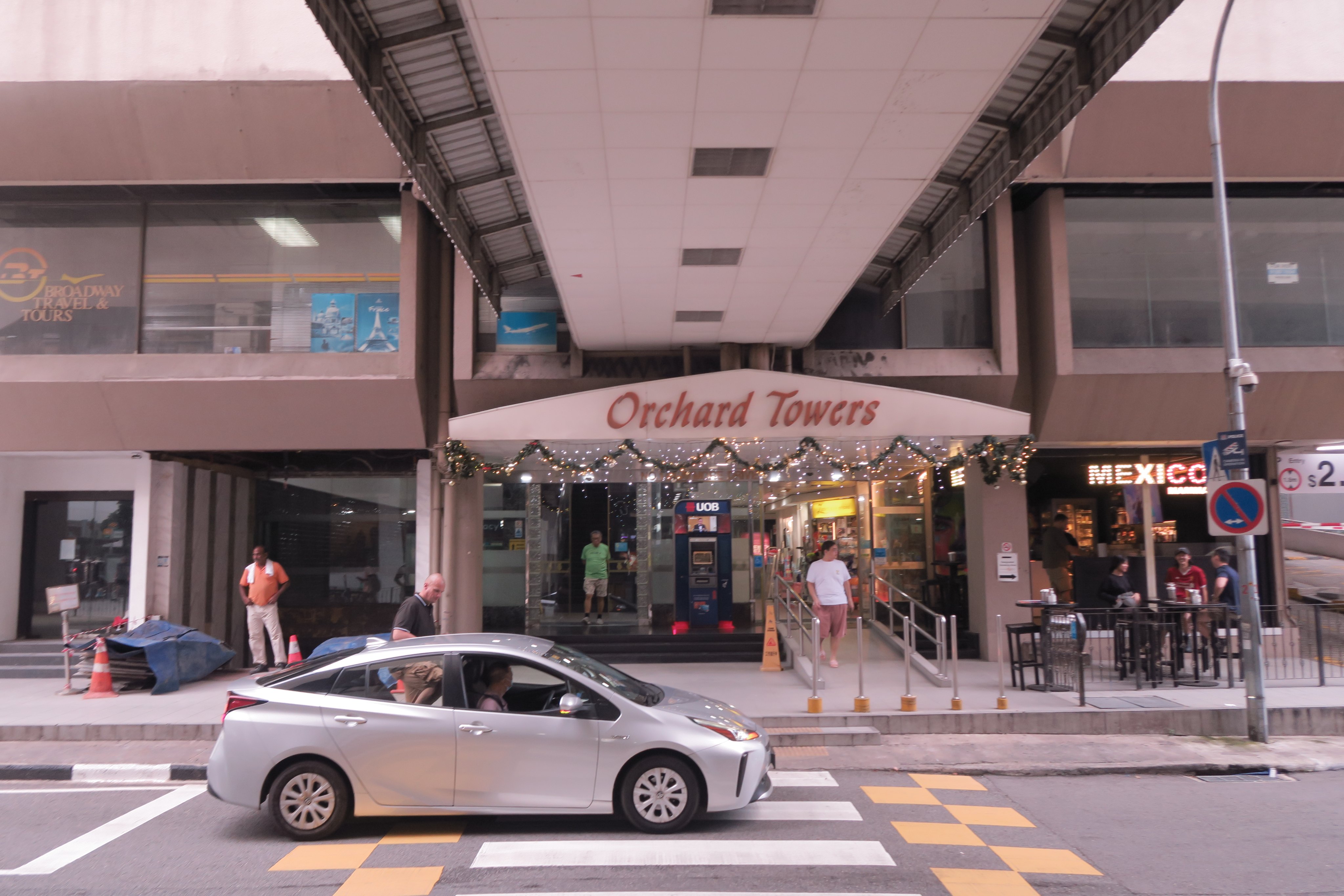 Orchard Towers pictured in December 2023, after the government had stopped renewing or issuing new public entertainment licences for the building. Photo: Mavis Teo