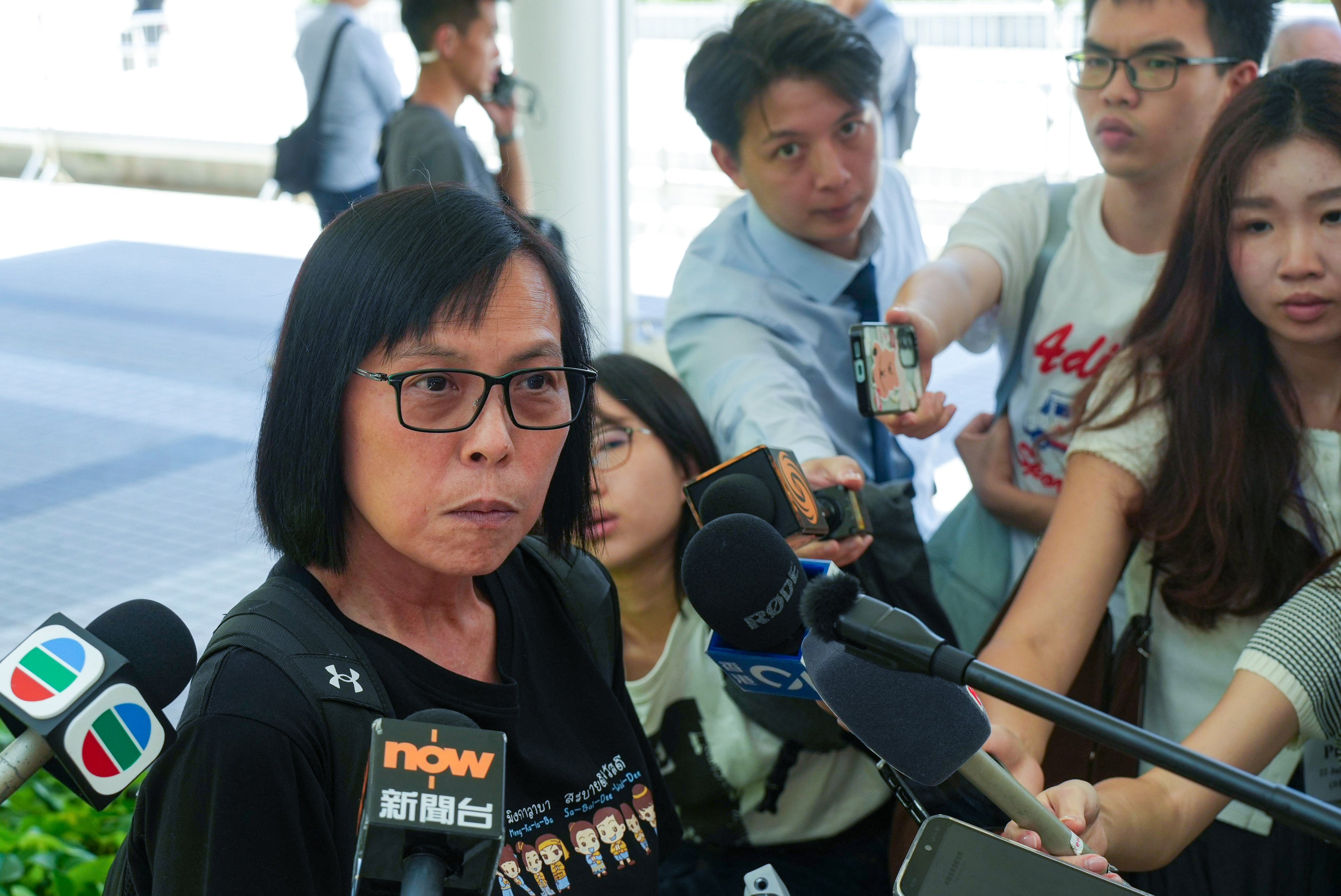 A Wang Shing House resident surnamed Ho says she is disappointed by the decision. Photo: Sun Yeung