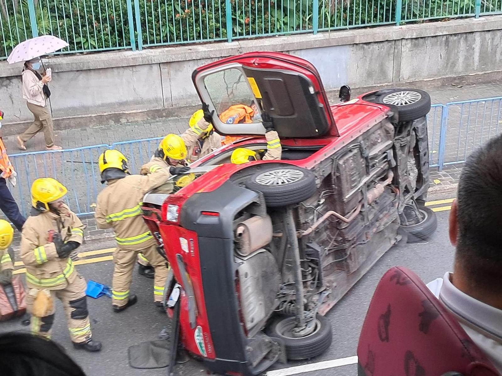 Traffic in the area was affected briefly while emergency services attended the scene and cleared the vehicles. Photo: Handout