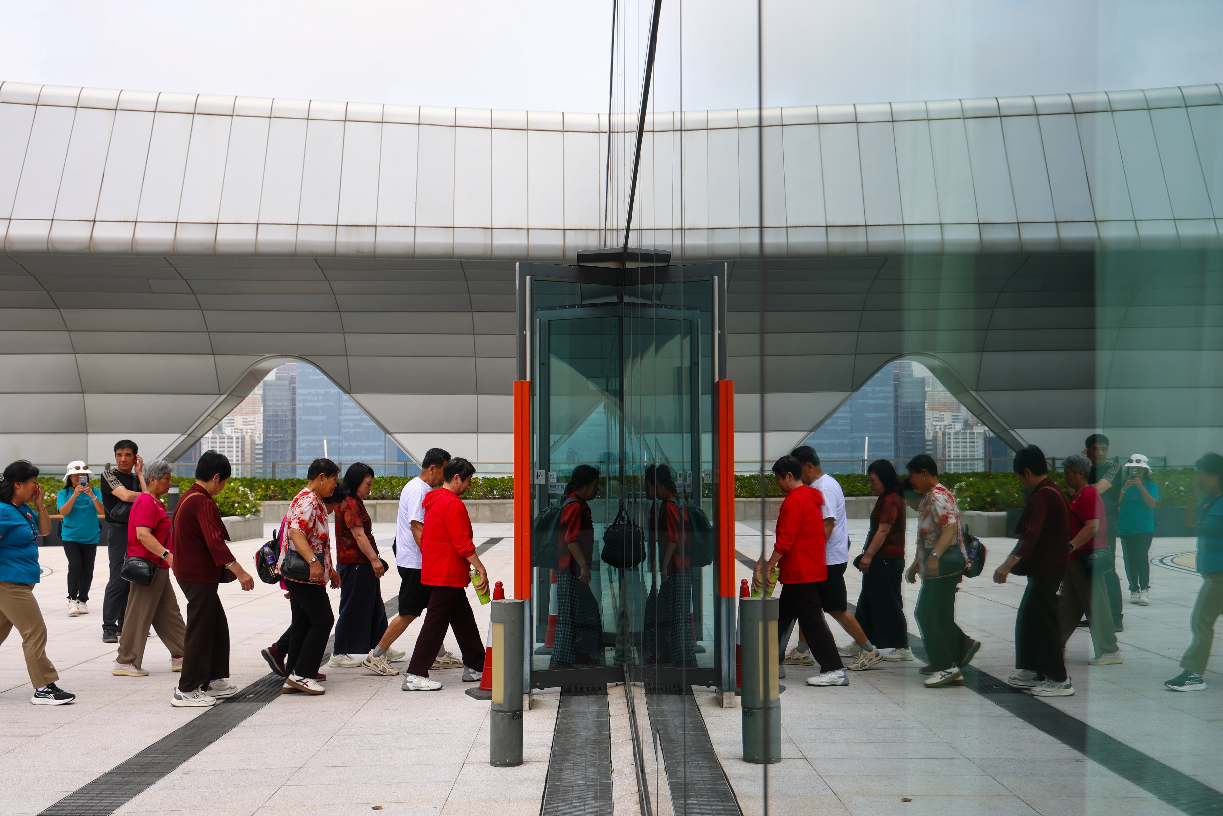 Passengers arrive at the Kai Tai Cruise Terminal. Hong Kong authorities have extended the tender deadline for the operation and management of the Kai Tak Cruise Terminal from May 22 to June 26, 2026. 27MAR26 SCMP / Dickson Lee