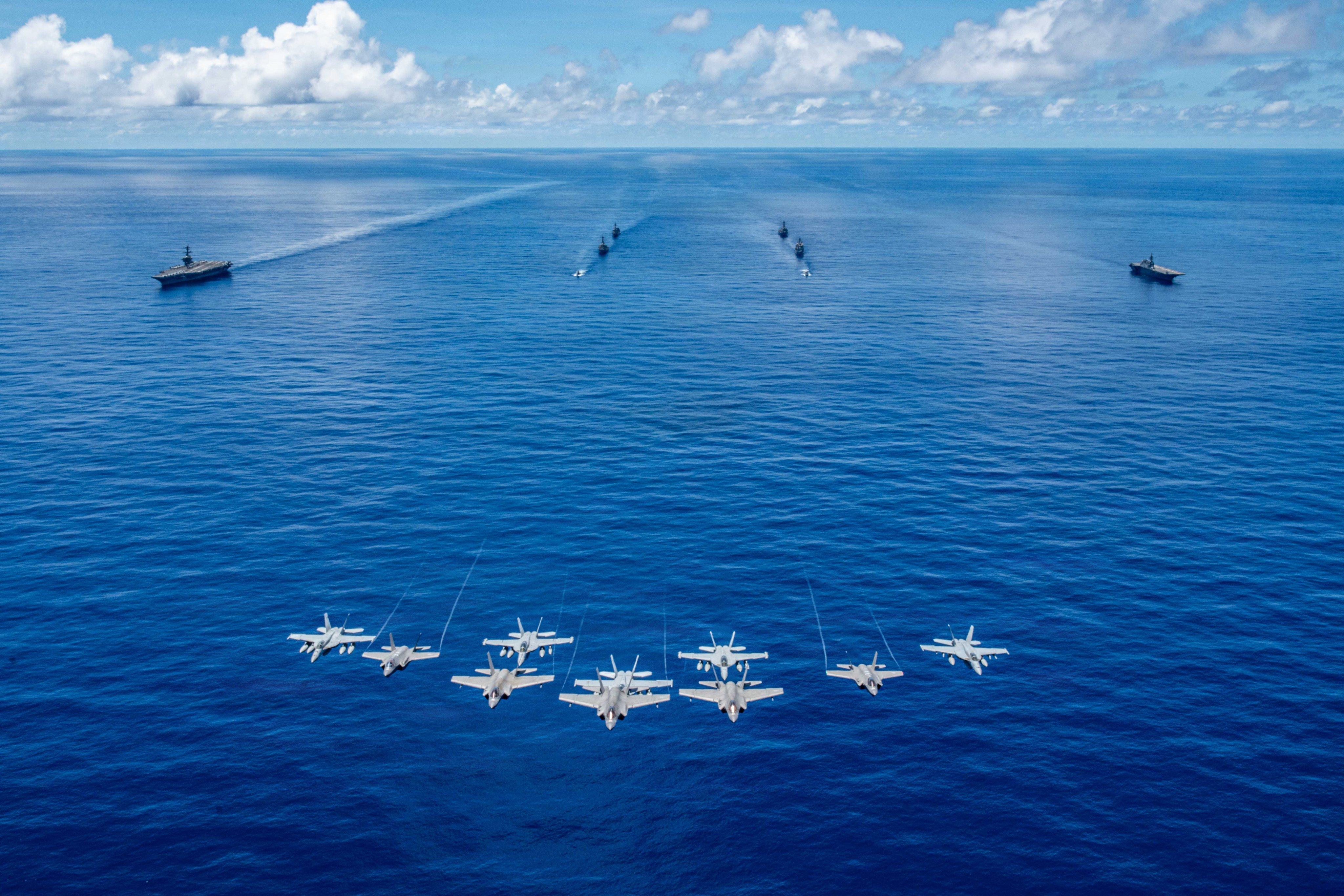 About 10,000 personnel are taking part in Valiant Shield 2026 across Guam, the Northern Mariana Islands and surrounding waters. Photo: X/US Navy
