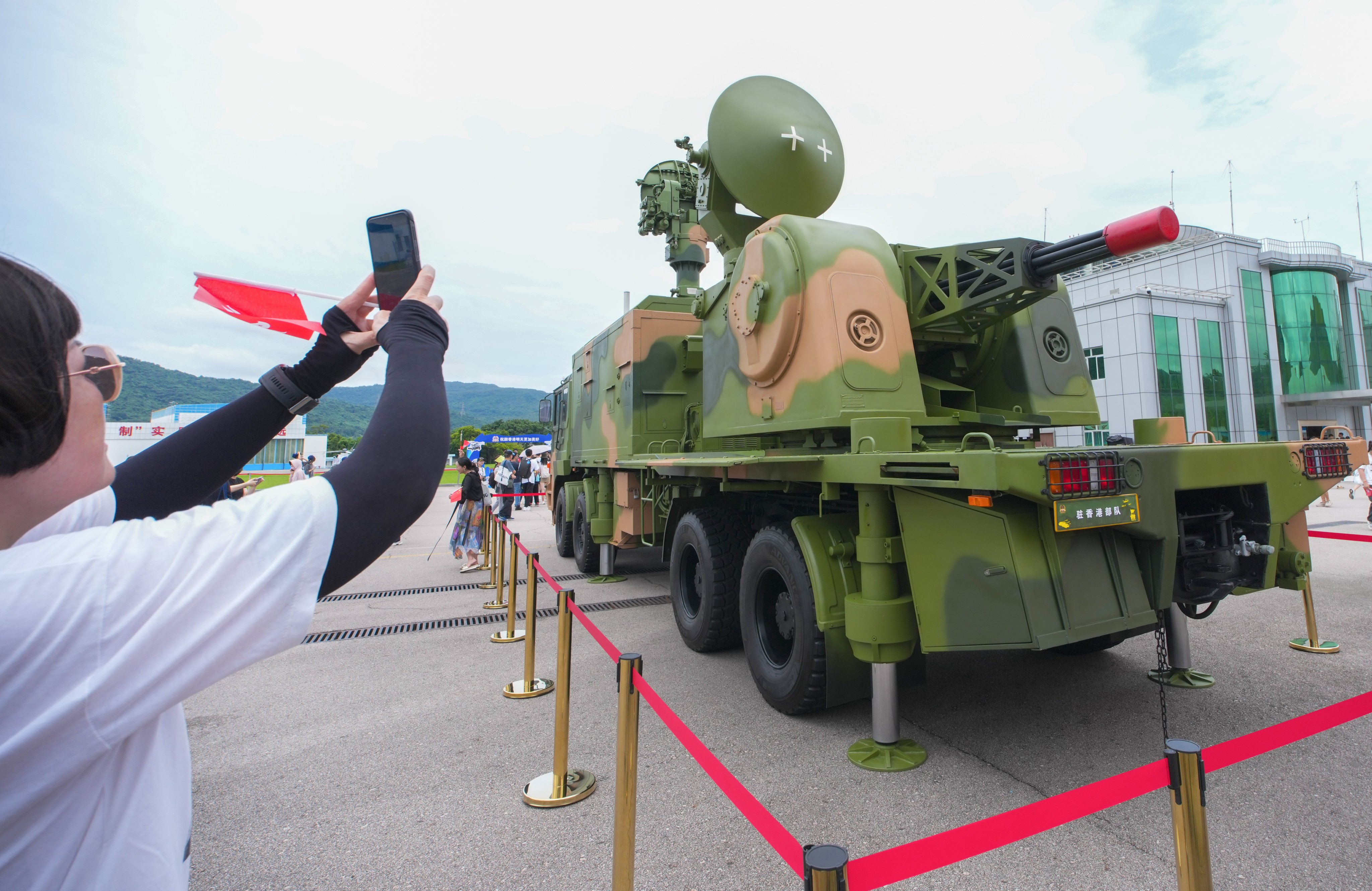 People visit PLA barracks for the handover celebration. Photo: Dickson Lee