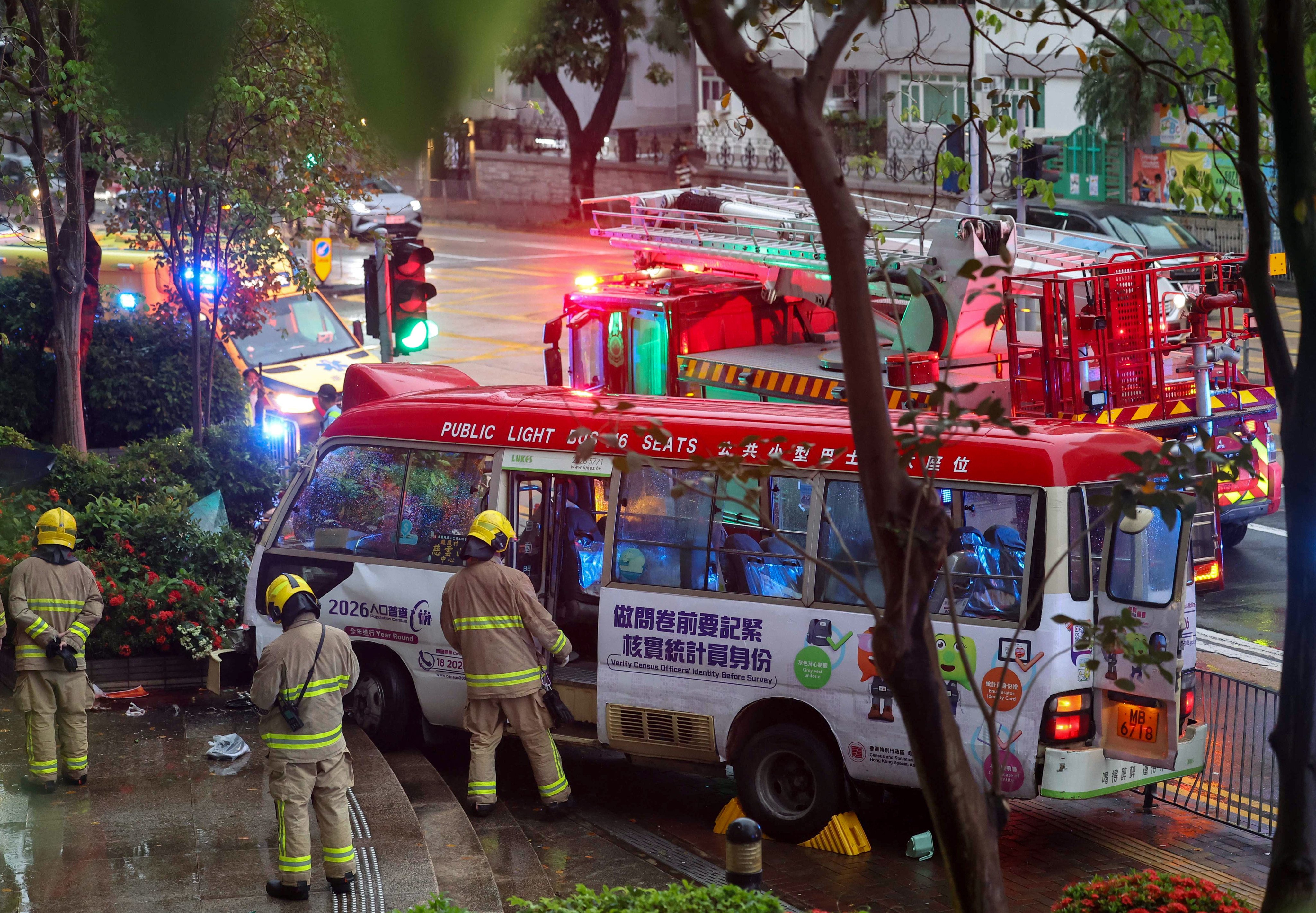 Rescuers arrived quickly at the scene. Photo: Edmond So