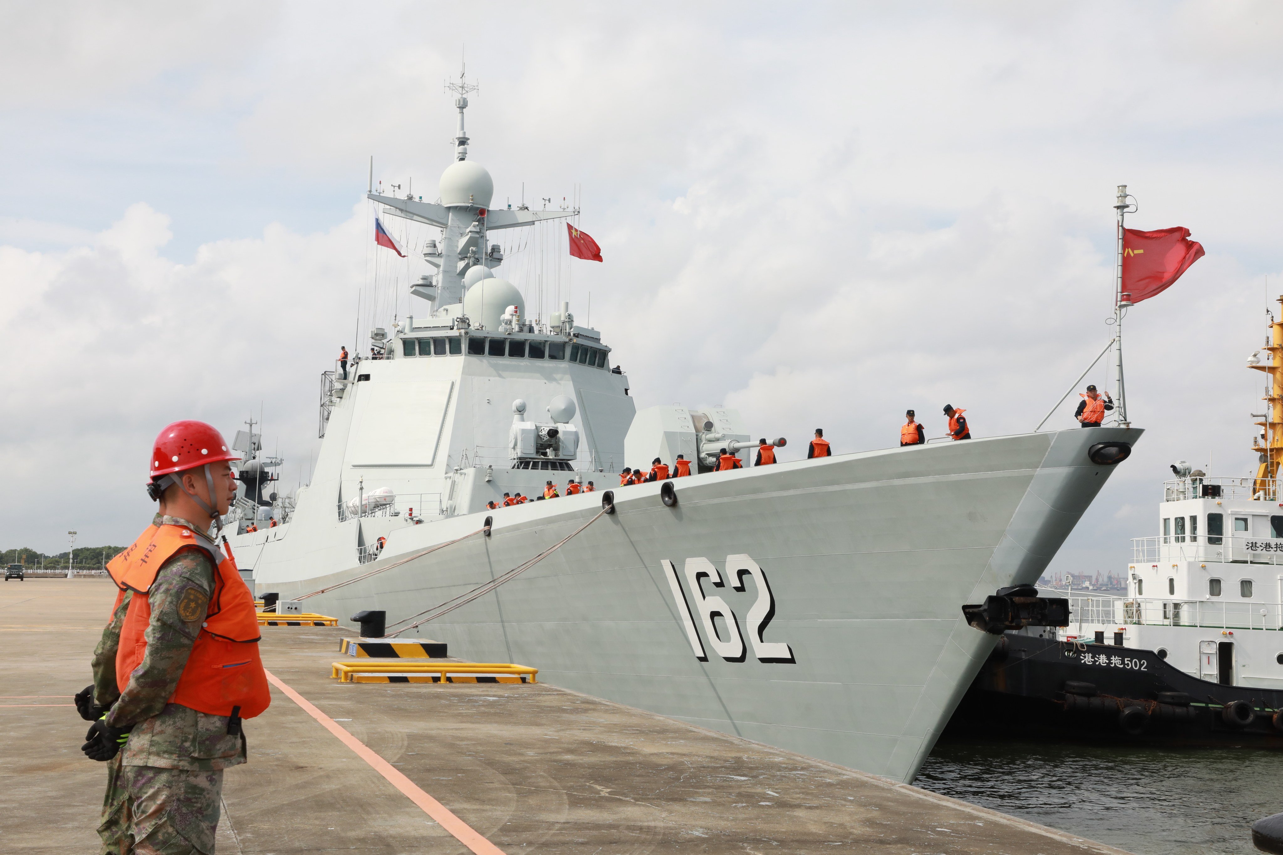 The guided missile destroyer Nanning is one of two ships that will visit Hong Kong. Photo: Xinhua