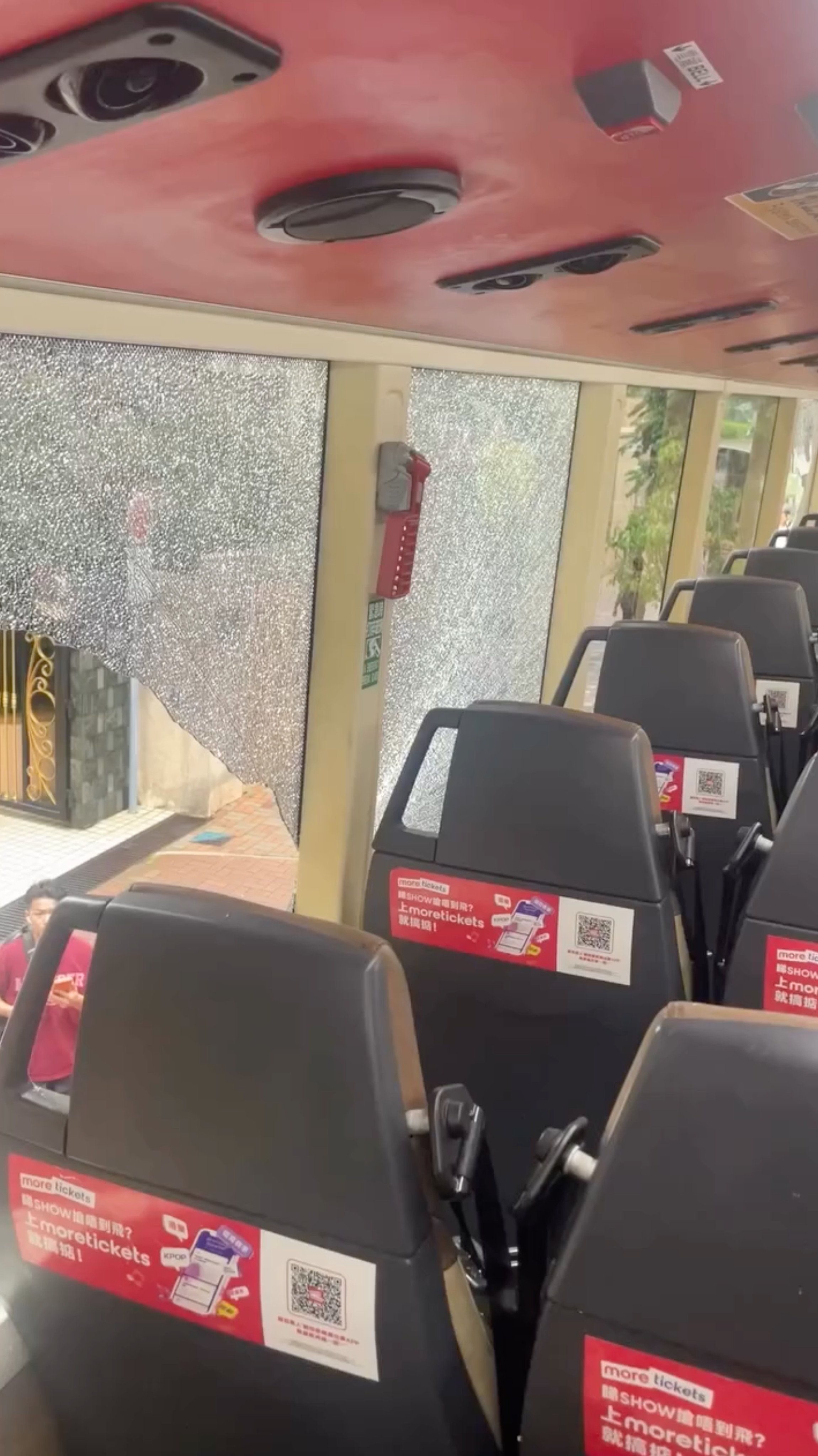 Passengers escaped unharmed after the incident. Photo: Handout