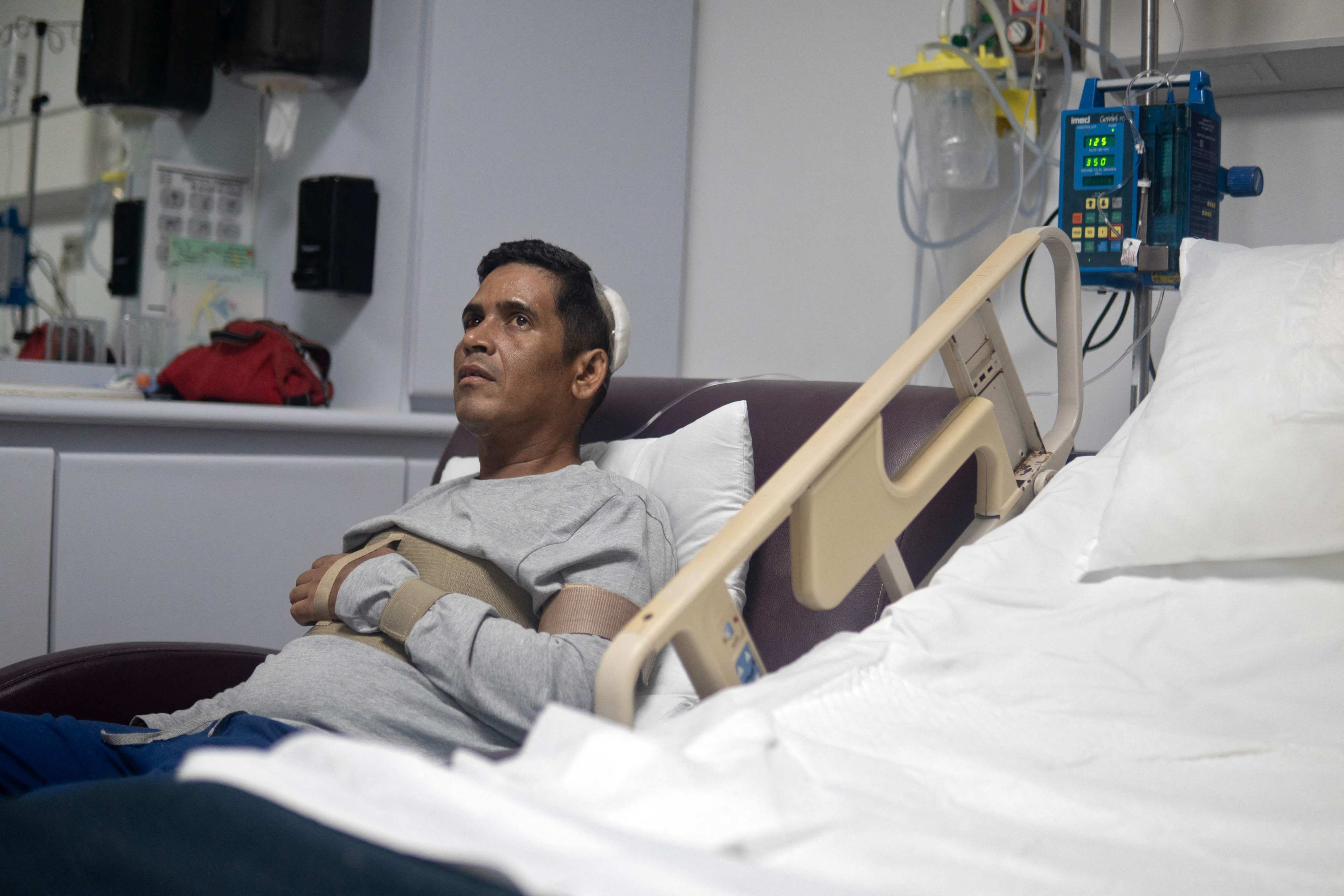 Hernan Gil, who survived for nearly eight days beneath the rubble. Photo: AFP