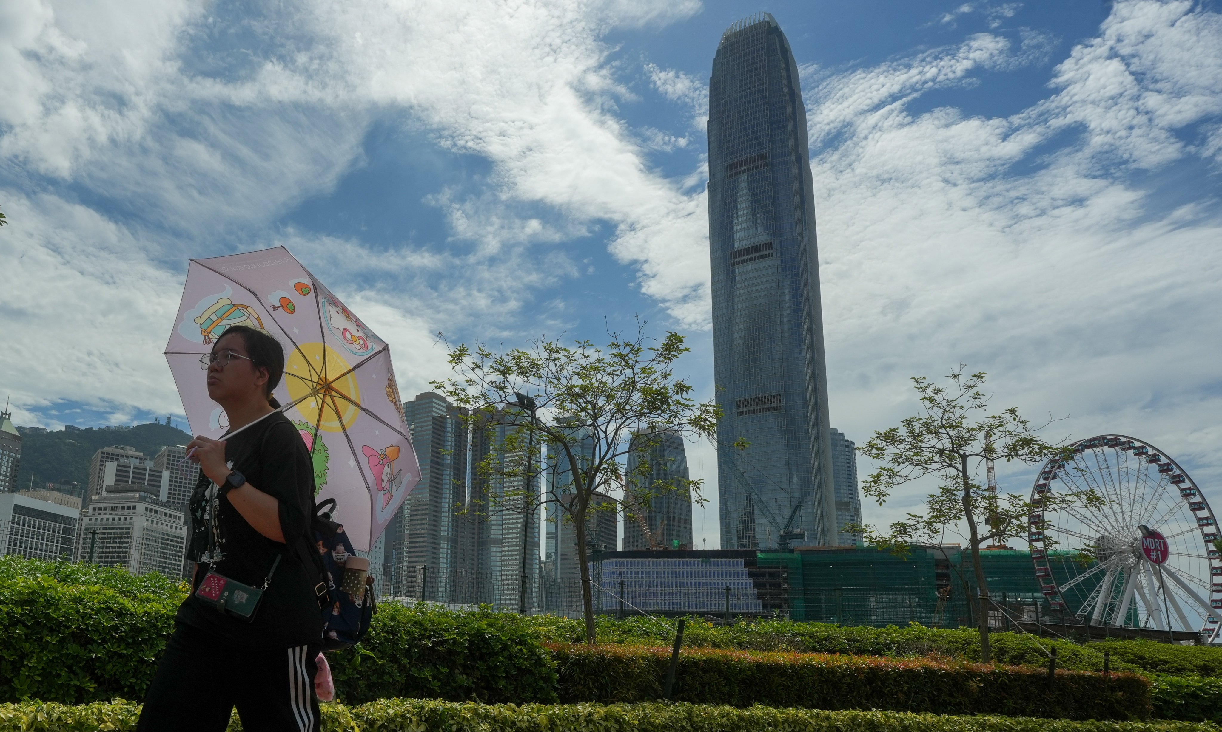 The storm’s outer subsiding air has brought extremely hot weather to parts of southern China, including Hong Kong. Photo: Sun Yeung