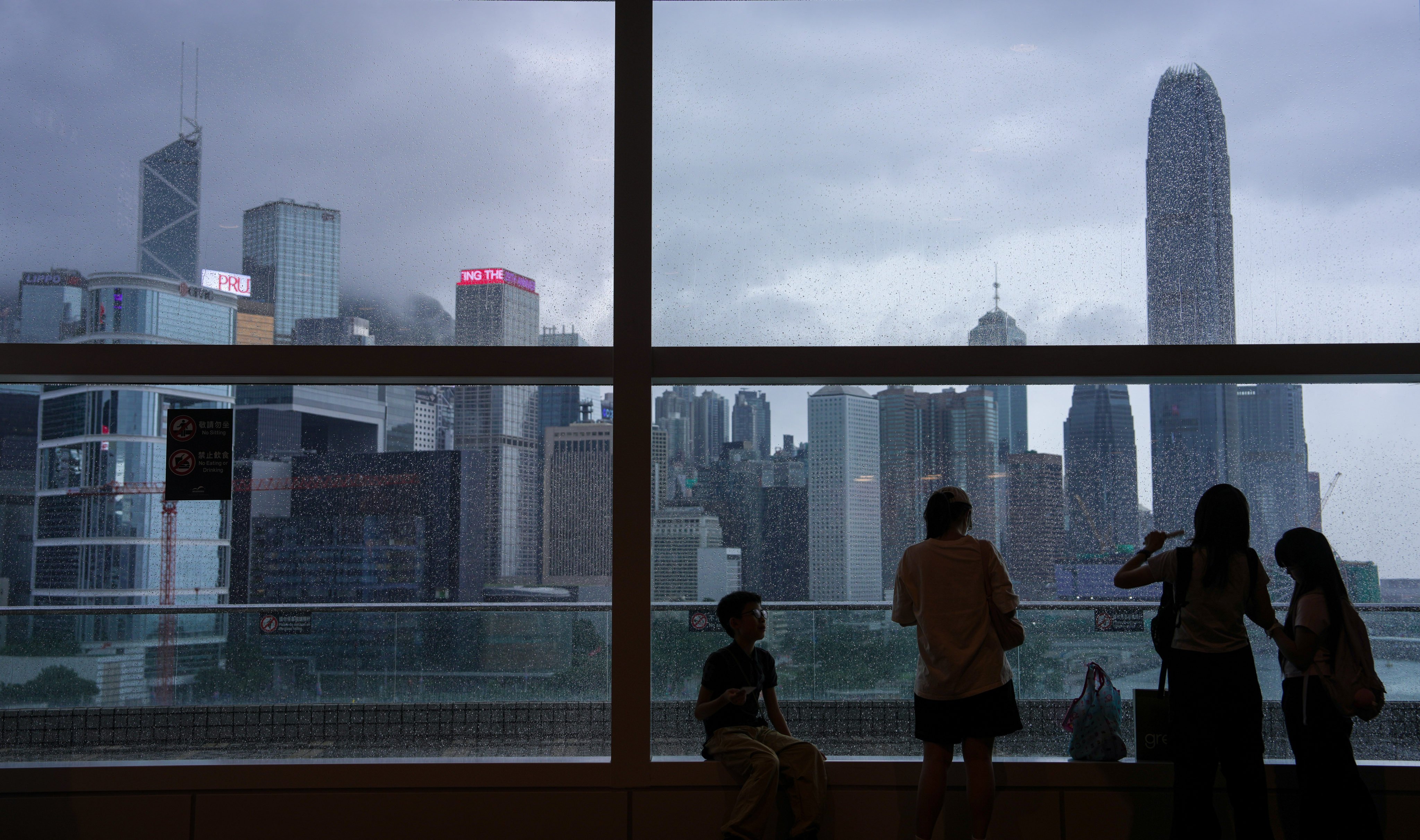 Hong Kong has lowered the red rainstorm warning to amber. Photo: Sam Tsang