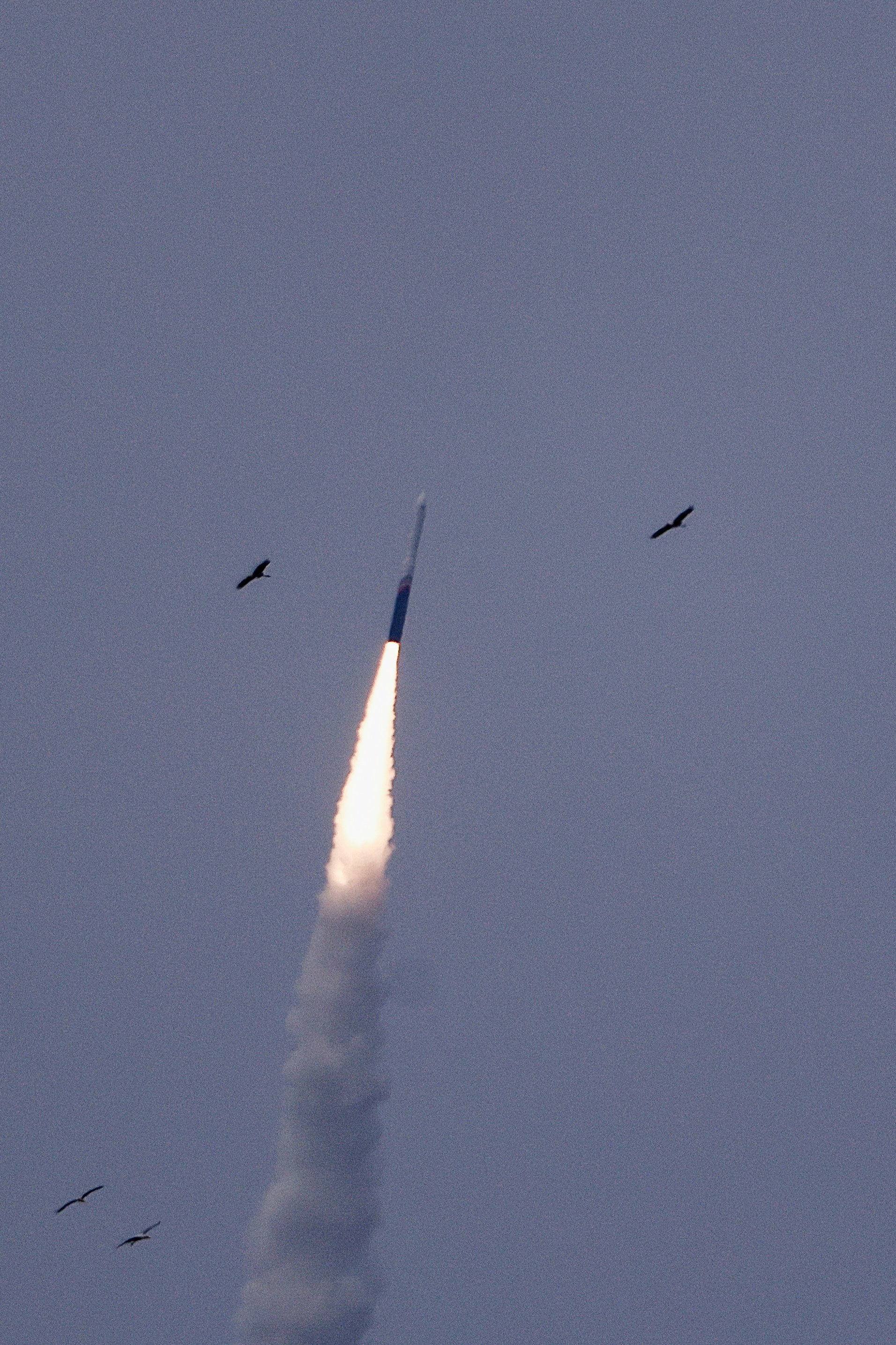Indian space start-up Skyroot Aerospace launches its Vikram-1 rocket at the Satish Dhawan Space Centre in Sriharikota, Andhra Pradesh, on Saturday. Photo: Reuters