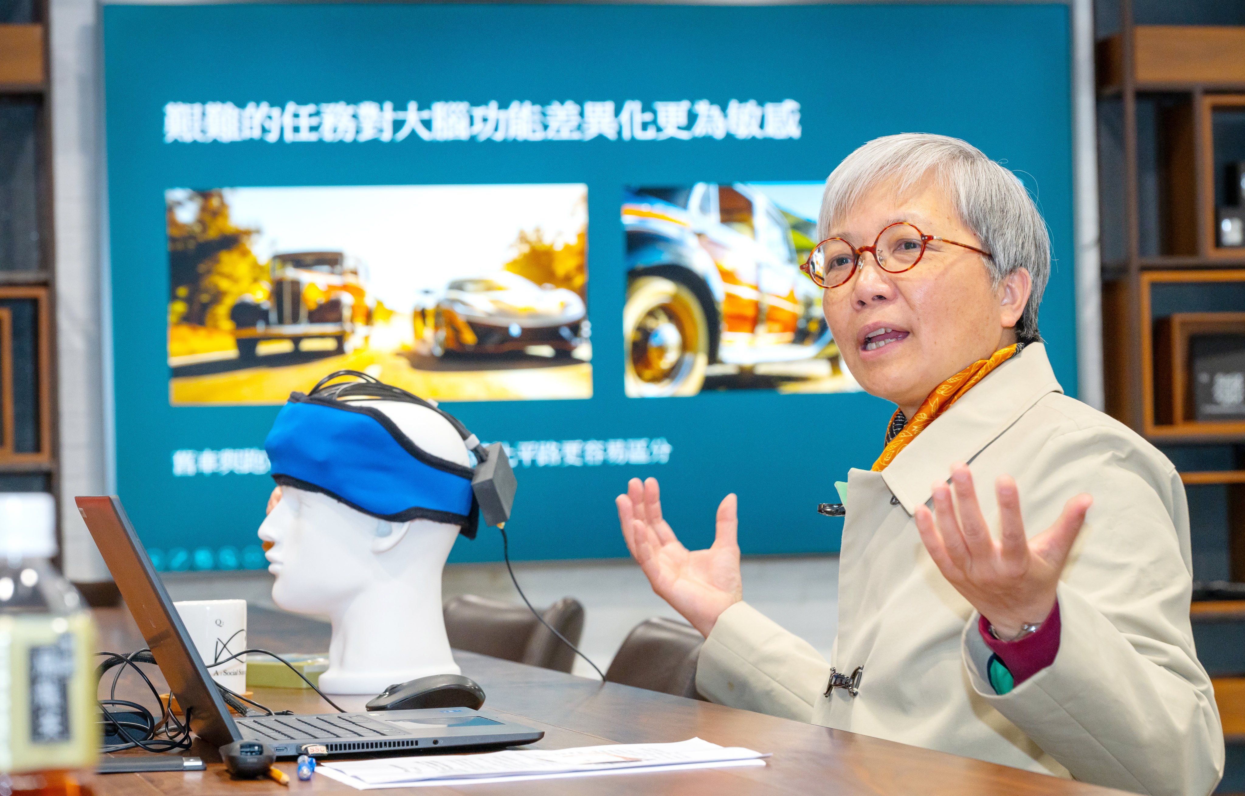 Professor Agnes Chan introduces new tool to detect Alzheimer’s disease. Photo: Handout