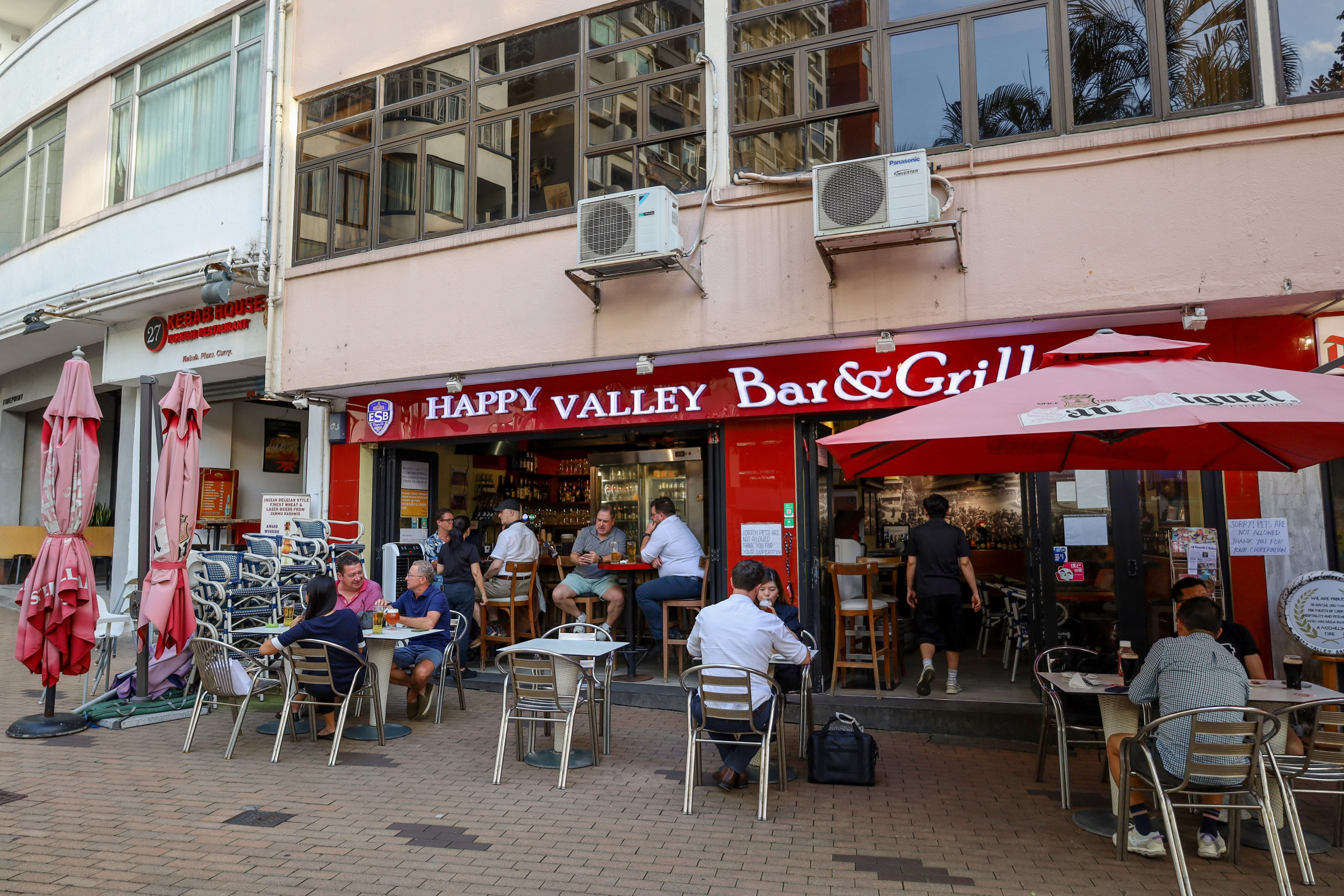 The Happy Valley Bar & Grill has been forced to stop accepting pets in its outdoor seating area. Photo: Wynna Wong