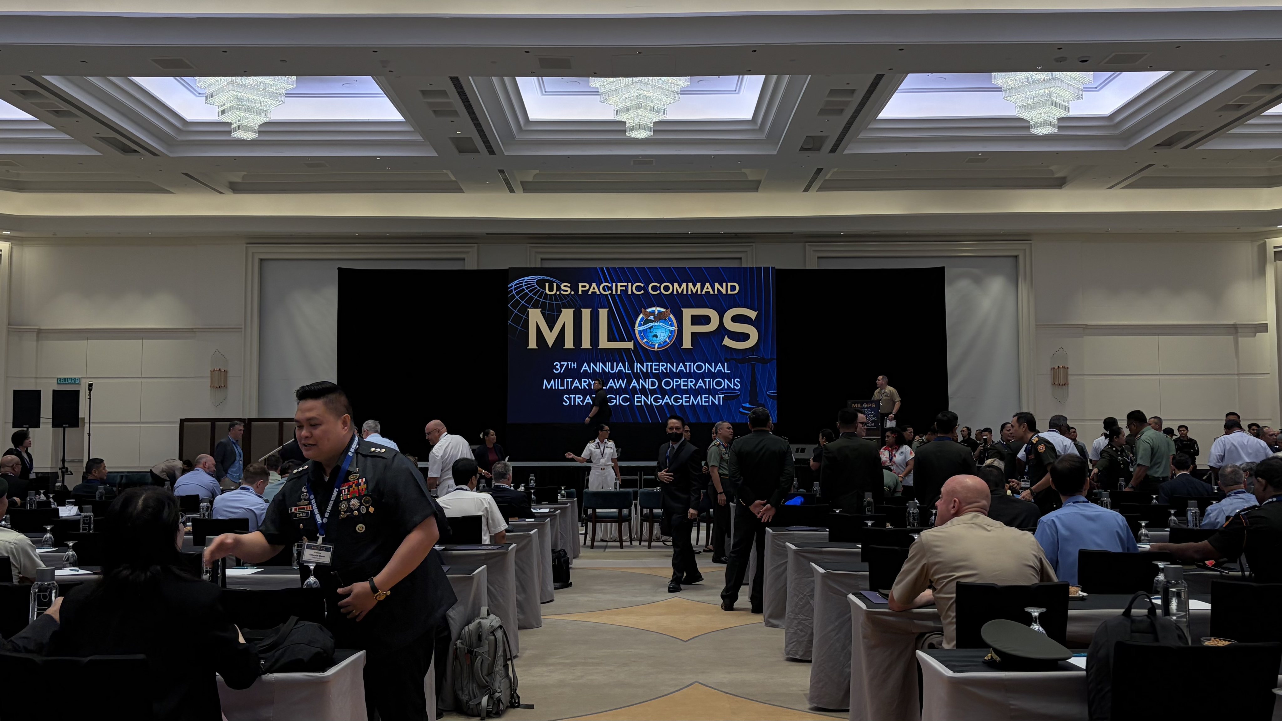 The 37th International Military Law and Operations Conference in Kuala Lumpur, Malaysia, on Monday. Photo: Ushar Daniele