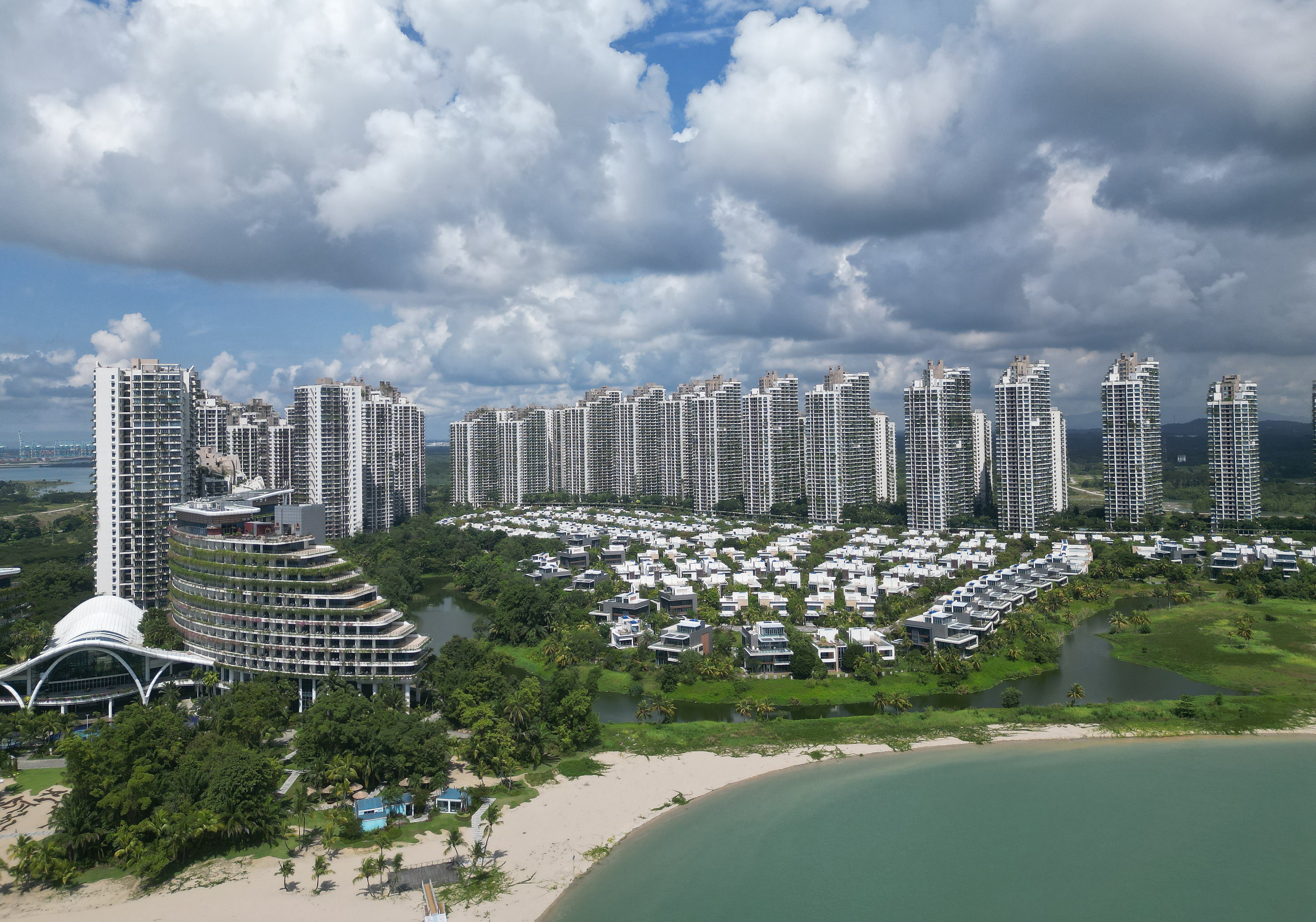 An aerial view of the Forest City development in Johor Bahru, Malaysia, in December 2023. Photo: EPA-EFE