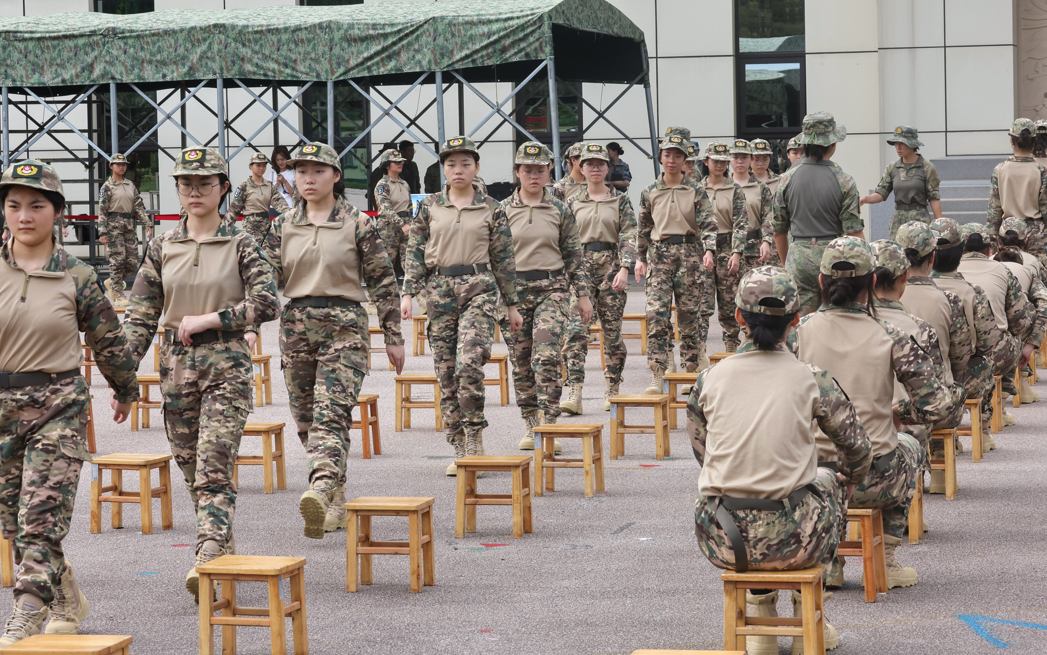 The two-week camp started on Monday. Photo: Edmond So