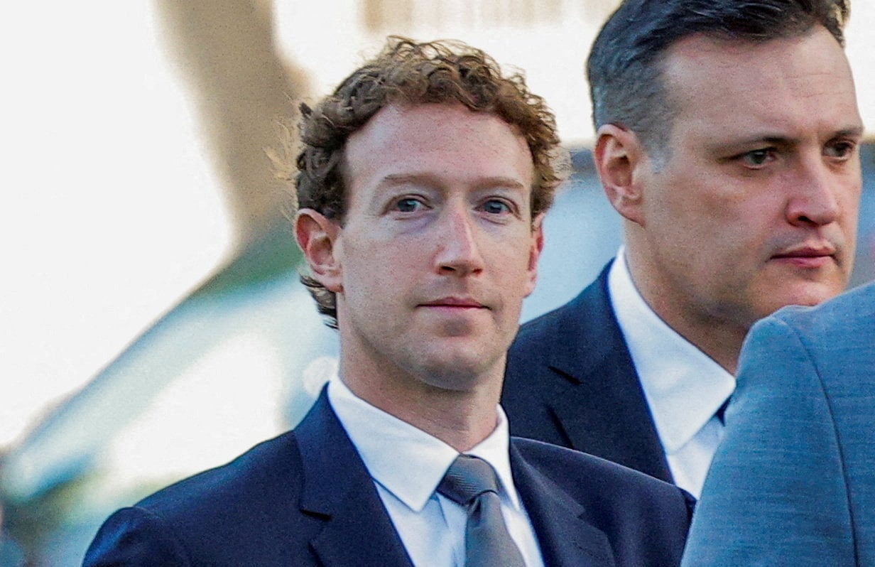 Meta Platforms CEO Mark Zuckerberg arrives outside court in Los Angeles in February ahead of a trial hearing accusing Meta and Google’s YouTube of harming children’s mental health through addictive platforms. Photo: Reuters