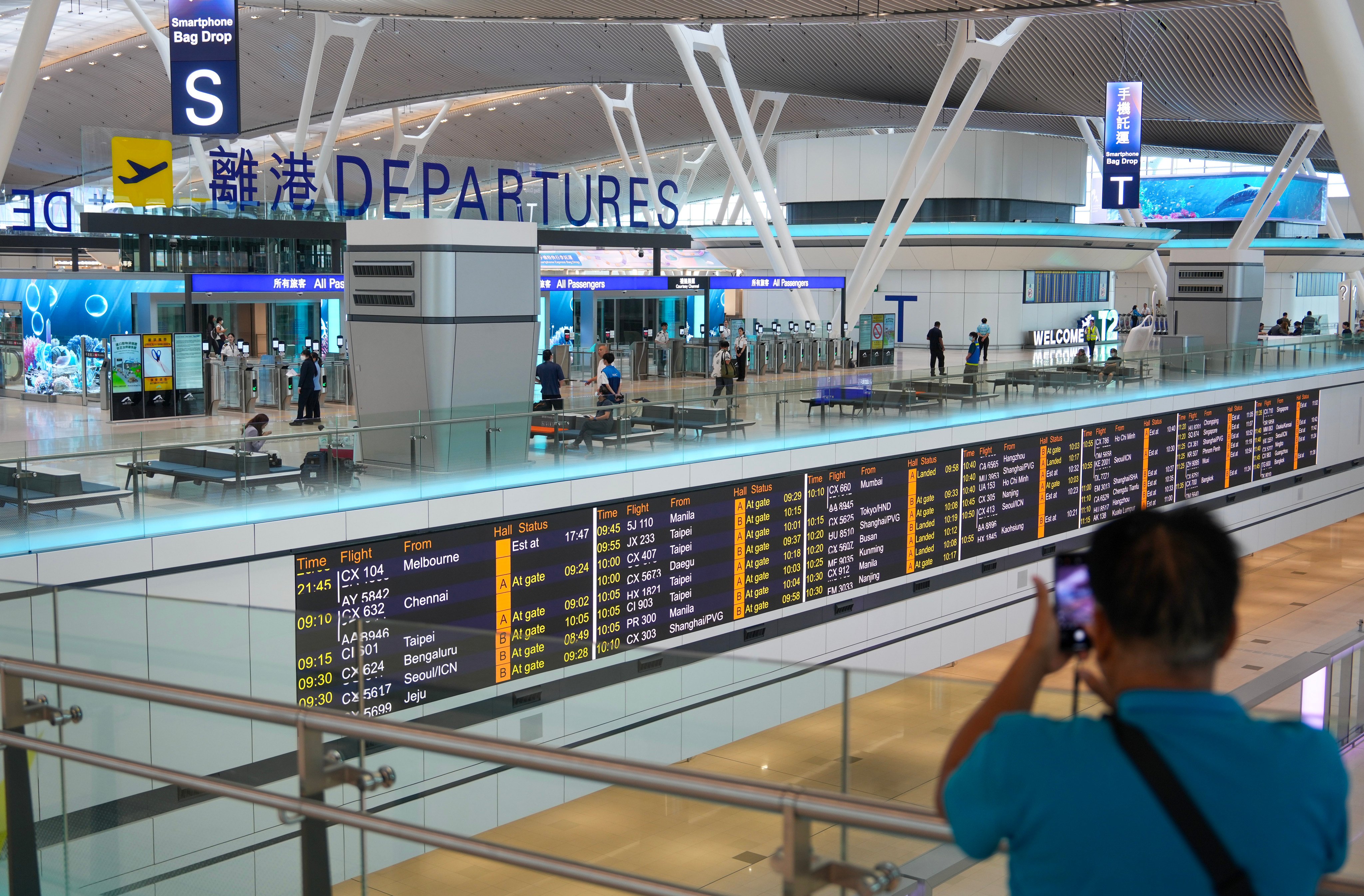 The revamped departure facilities at Terminal 2 opened on May 27, as part of the airport’s HK$141.5 billion three-runway system expansion. Photo: Sam Tsang