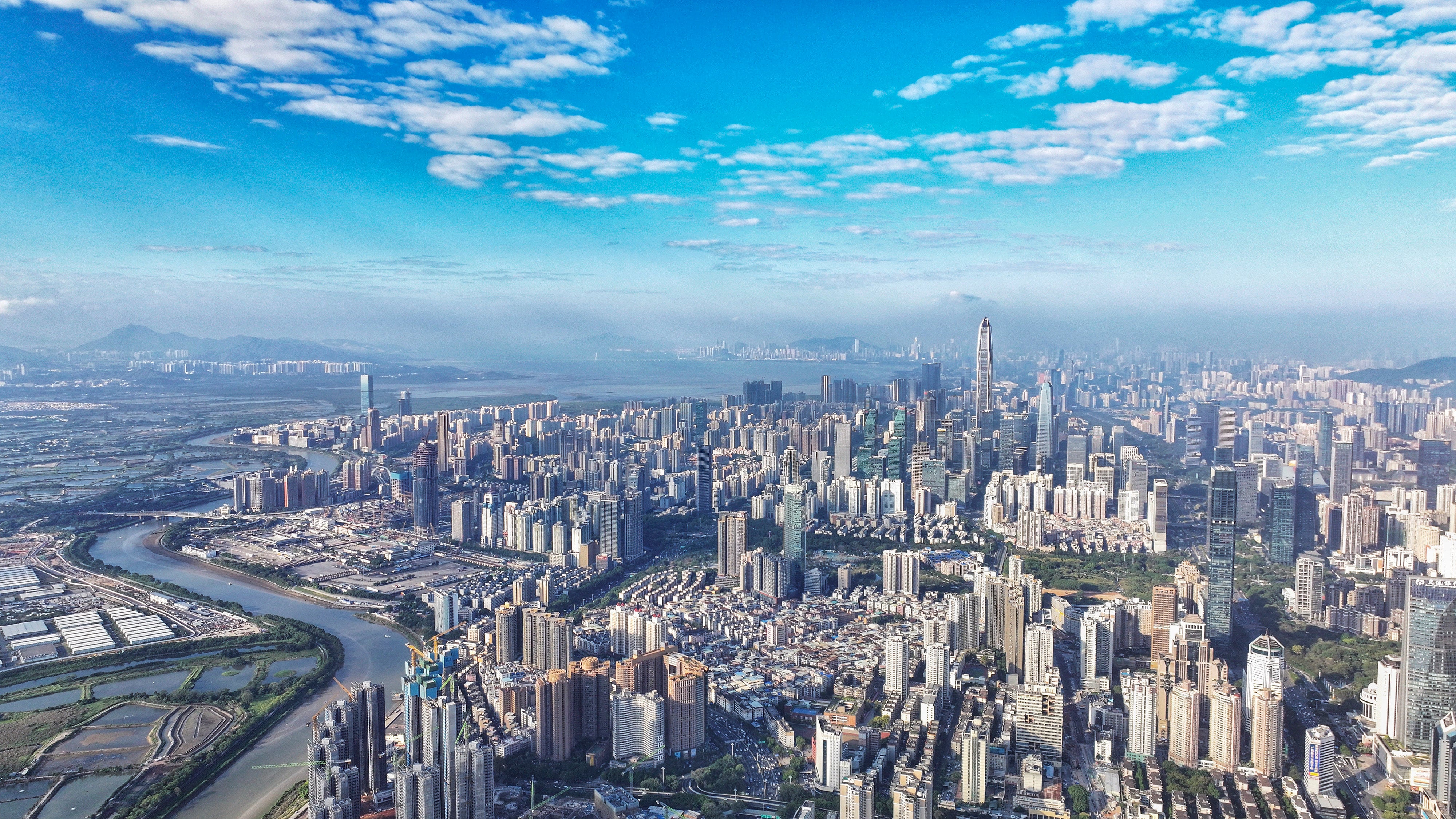 The Greater Bay Area, which includes cities like Shenzhen (pictured), covers about 56,000 sq km with a total of more than 86 million people. Photo: Xinhua