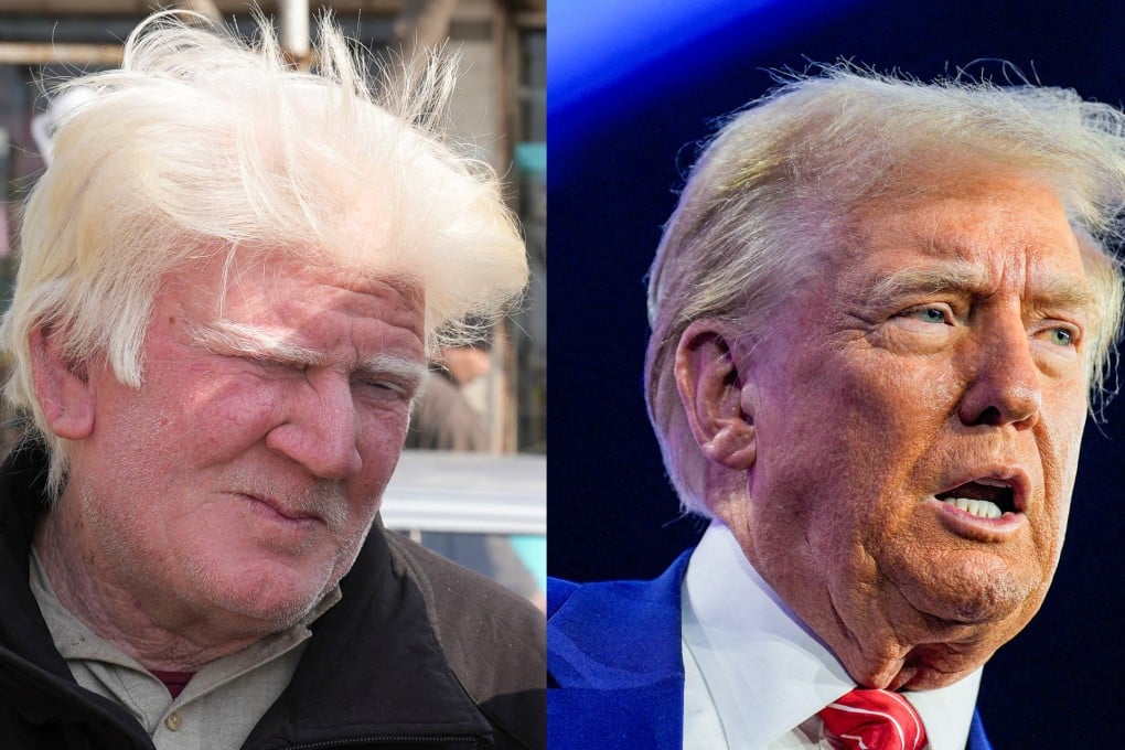 Saleem Bagga (left), a food vendor in Pakistan’s eastern Punjab province, bears an uncanny resemblance to US president-elect Donald Trump (right). Photo: Reuters
