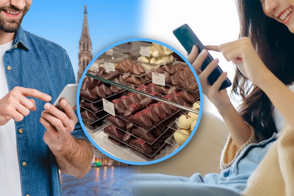 Thanks to the social media platform RedNote, a Belgian man has been able to satisfy a woman in China’s long-held craving for a particular chocolate. Photo: SCMP composite/Shutterstock/Xiaohongshu