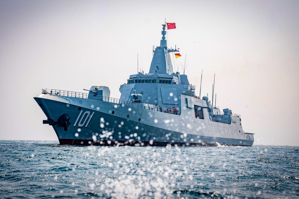 Using a Type 055 destroyer with a group of unmanned mother ships, boats and drones, a war game simulation by Chinese scientists showed how China could defeat a US naval fleet in a simulation set in the western Pacific. Photo: PLA Navy