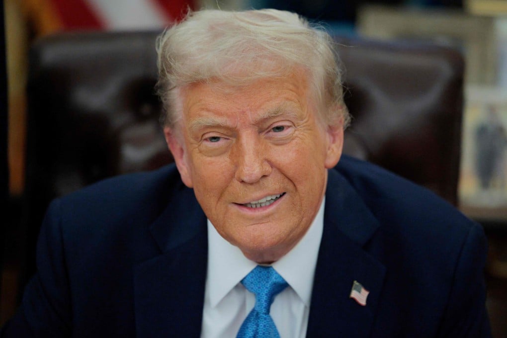 US President Donald Trump talks to reporters in the Oval Office on Friday. Photo: Getty Images via AFP