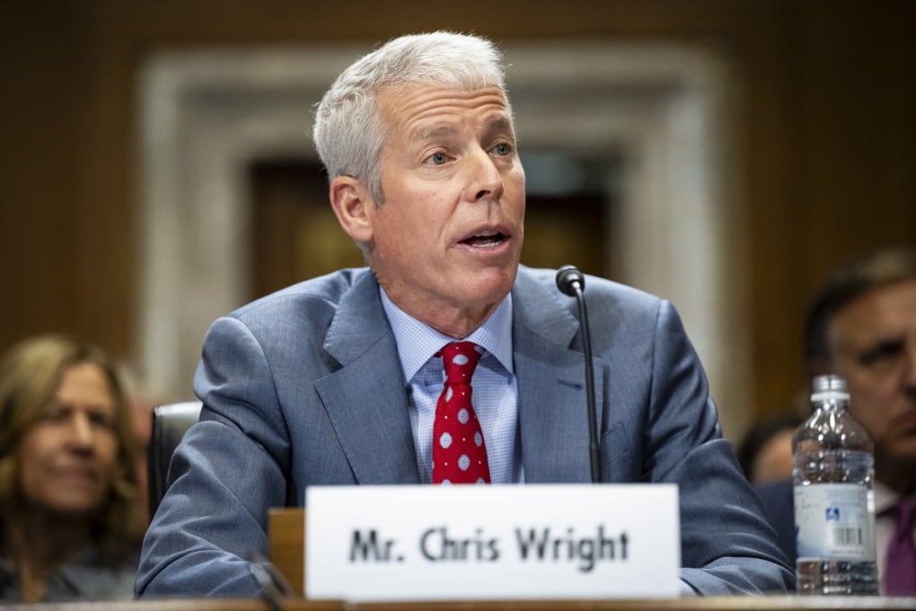 Fossil fuel industry CEO Chris Wright, the new US energy secretary, testifies during a confirmation hearing at the US Capitol in Washington last month. Photo: EPA-EFE
