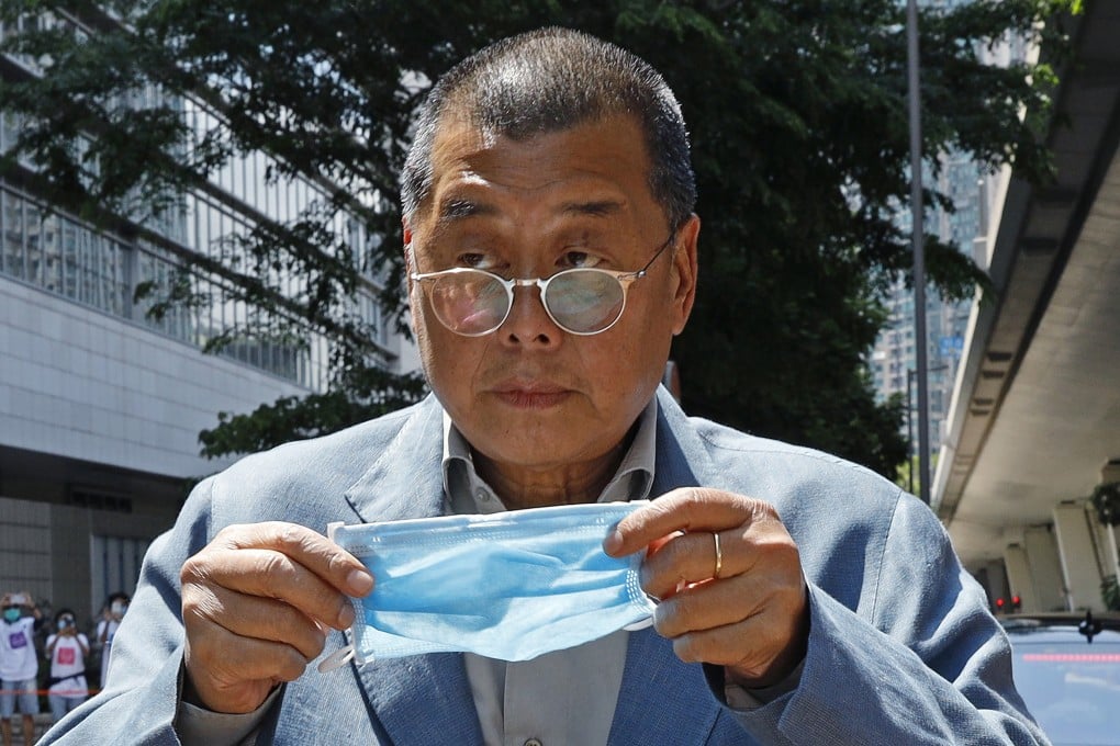 Jimmy Lai before a court appearance in 2020. Photo: AP