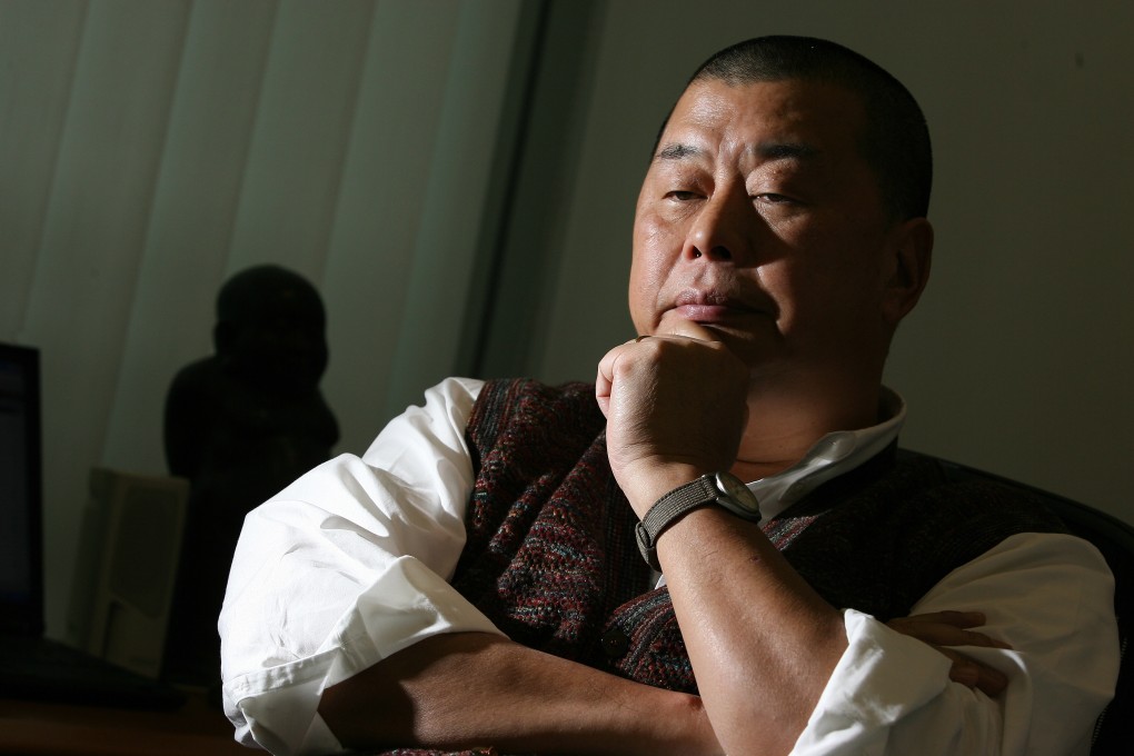 Jimmy Lai has told the court his Twitter account was managed by former Apple Daily columnist Simon Lee Chao-fu and he “never cared about hashtags” and did not “register” the names in his mind. Photo: Oliver Tsang