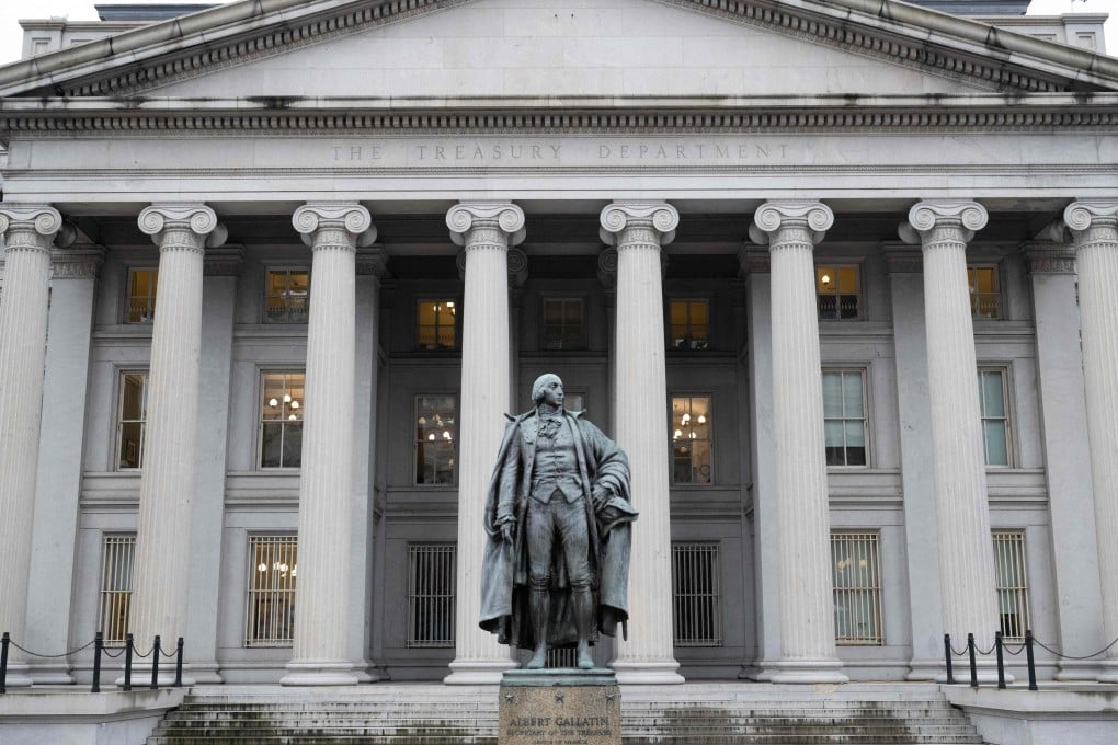 The US Treasury Department building in Washington. The Treasury on Thursday sanctioned an ‘international network’ accused of shipping Iranian oil to China to fund Tehran’s military activities. Photo: AFP