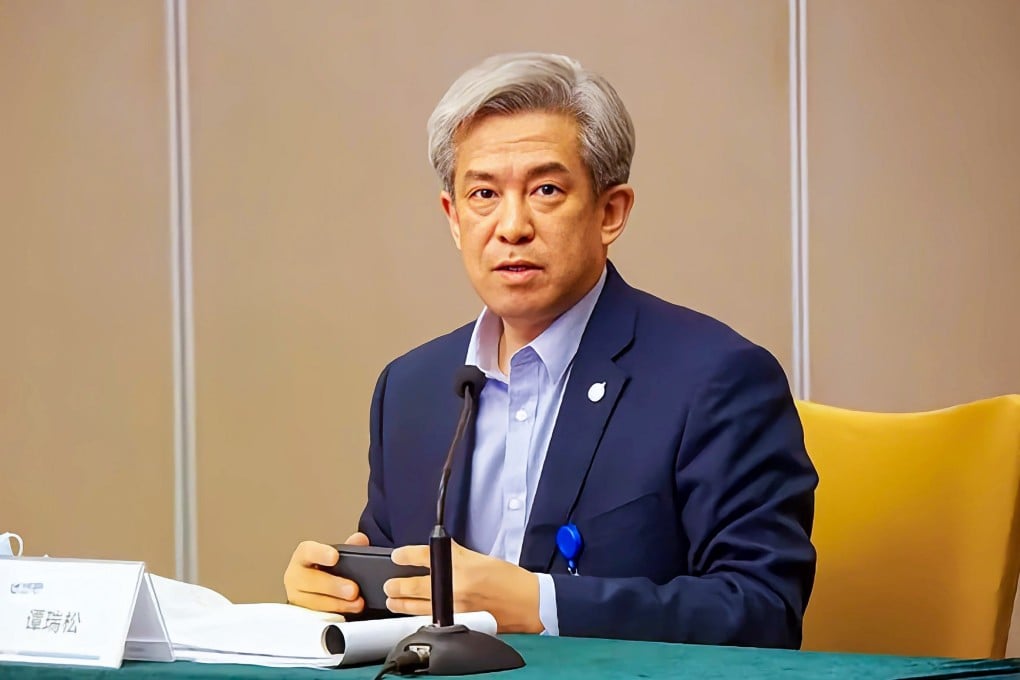 Tan Ruisong, the former leader of state-owned Aviation Industry Corporation of China, has been accused of “extensively abusing” his power. Photo: Weibo