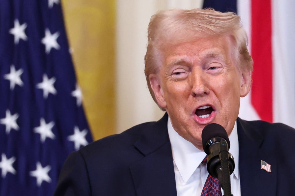 US President Donald Trump attends a press conference at the White House on Thursday. Photo: Reuters