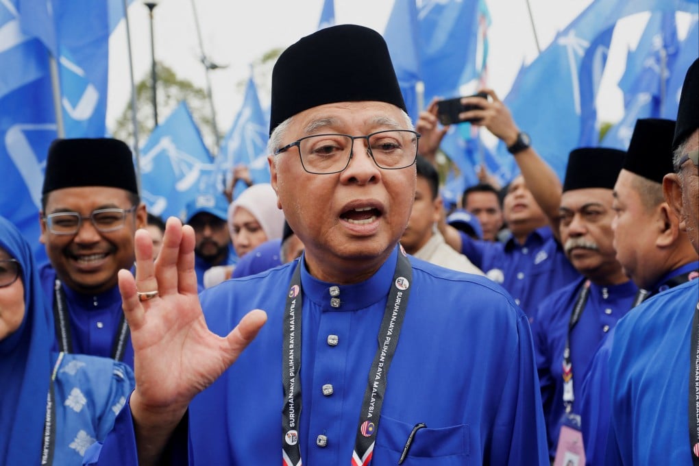 Malaysian then caretaker prime minister Ismail Sabri Yaakob arrives at a nomination centre in Bera, Pahang in 2022. Photo: Reuters