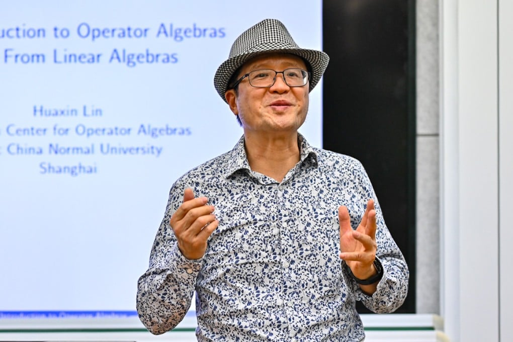 Renowned mathematician Huaxin Lin has returned to China after almost four decades in the US. Photo: East China Normal University