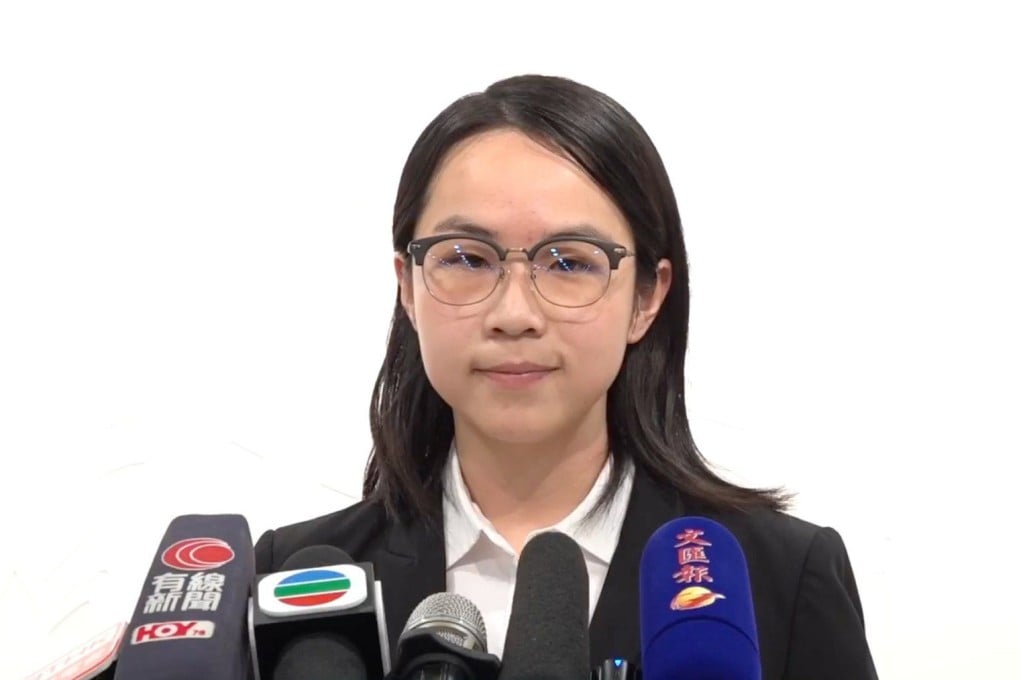 Inspector Lam Wah-yan reveals details about the case on Saturday. Photo: Hong Kong Police