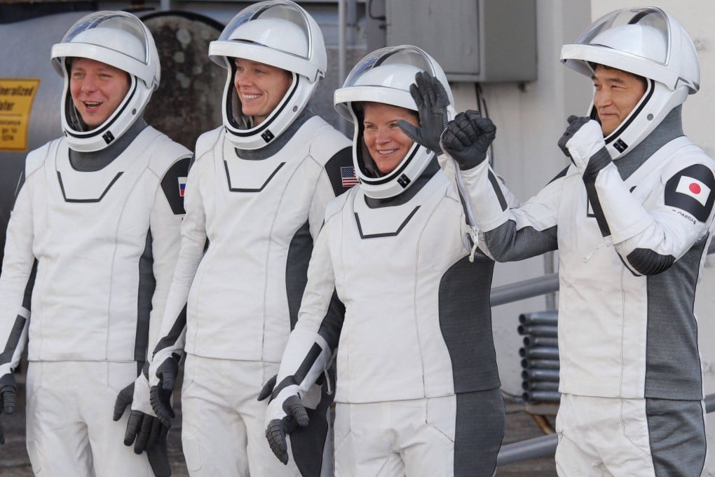 SpaceX Crew-10 mission astronauts en route to the launch complex in Cape Canaveral, Florida on Friday. Photo: AFP
