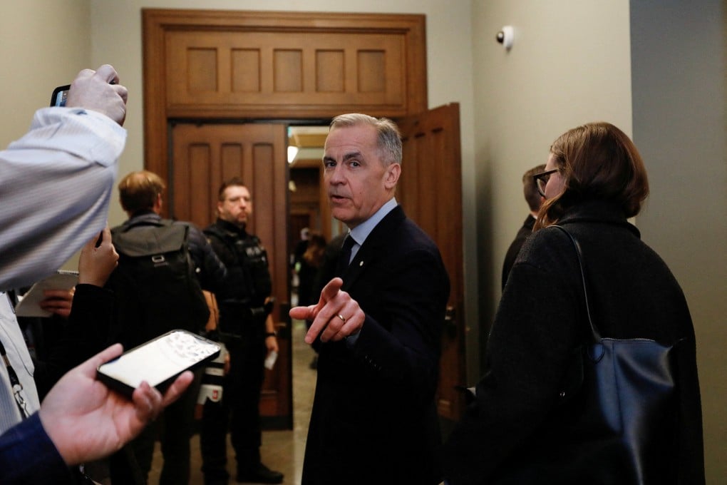 Canadian prime minister-designate Mark Carney gestures to the press in Ottawa, Canada, on March 10. Carney was sworn in as prime minister on March 14. Photo: Reuters