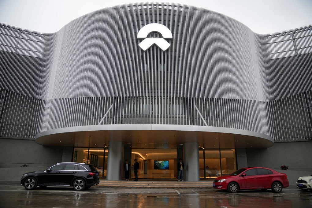 EVs sit outside a Nio delivery center in Shanghai on March 23, 2023. Photo: Reuters
