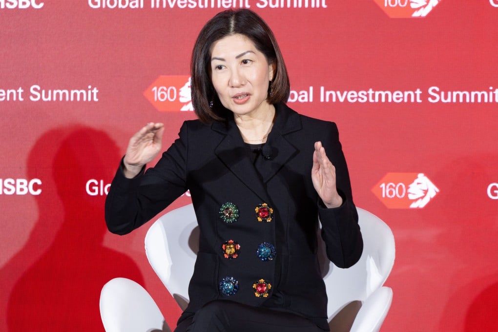 Bonnie Chan Yiting, CEO of Hong Kong Exchanges and Clearing, speaks during a panel discussion at the HSBC Global Investment Summit on March 25, 2025, in Hong Kong. Photo: Handout